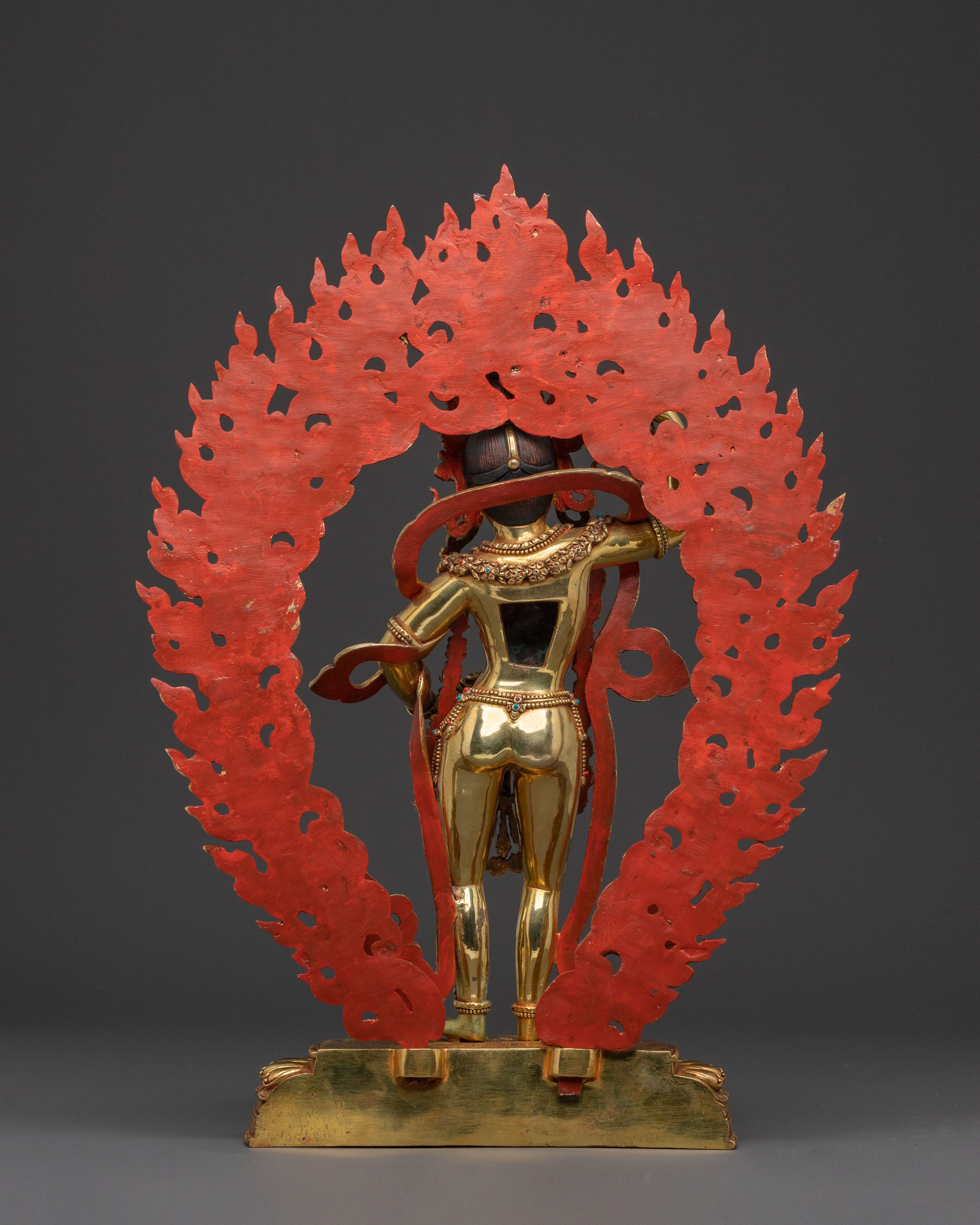 Yeshe Tsogyal 24k Gold Gilded Statue | Home Decor