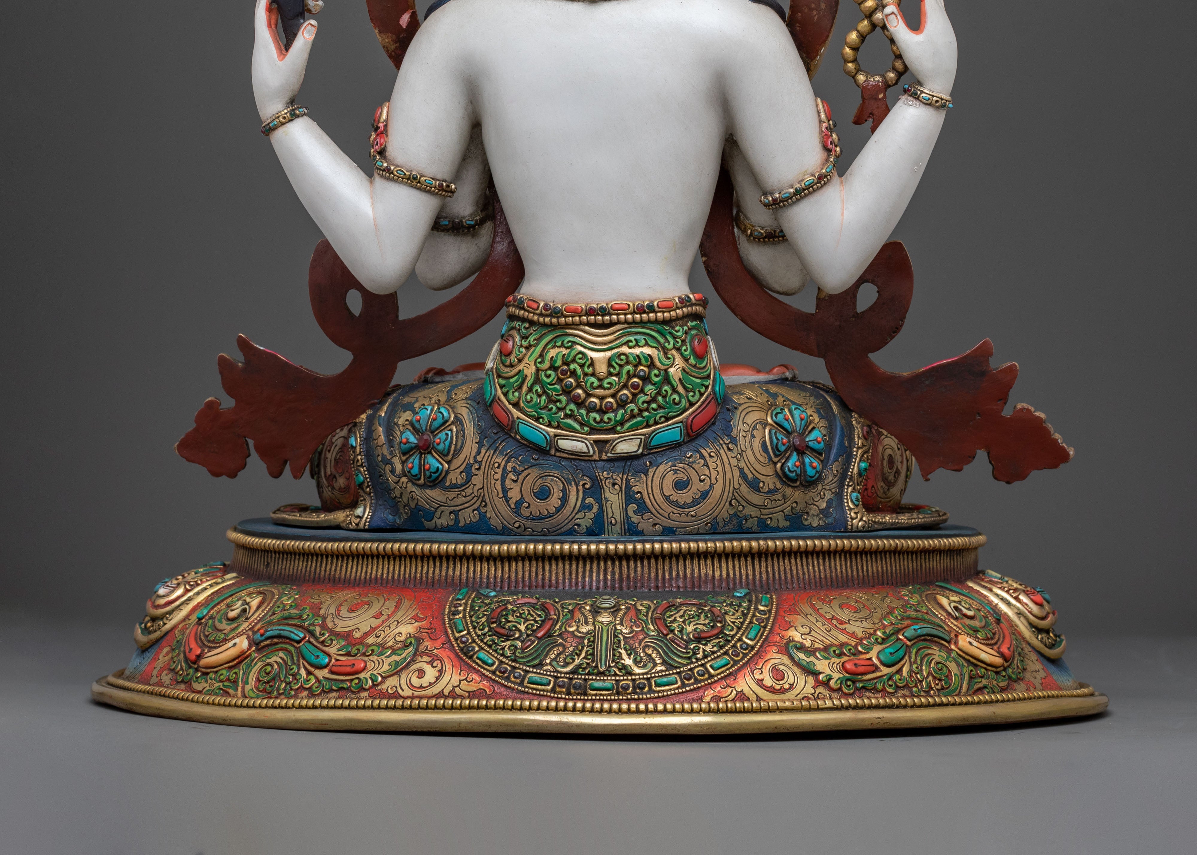 Four-Armed Divine Chenrezig | Buddhist Sculpture