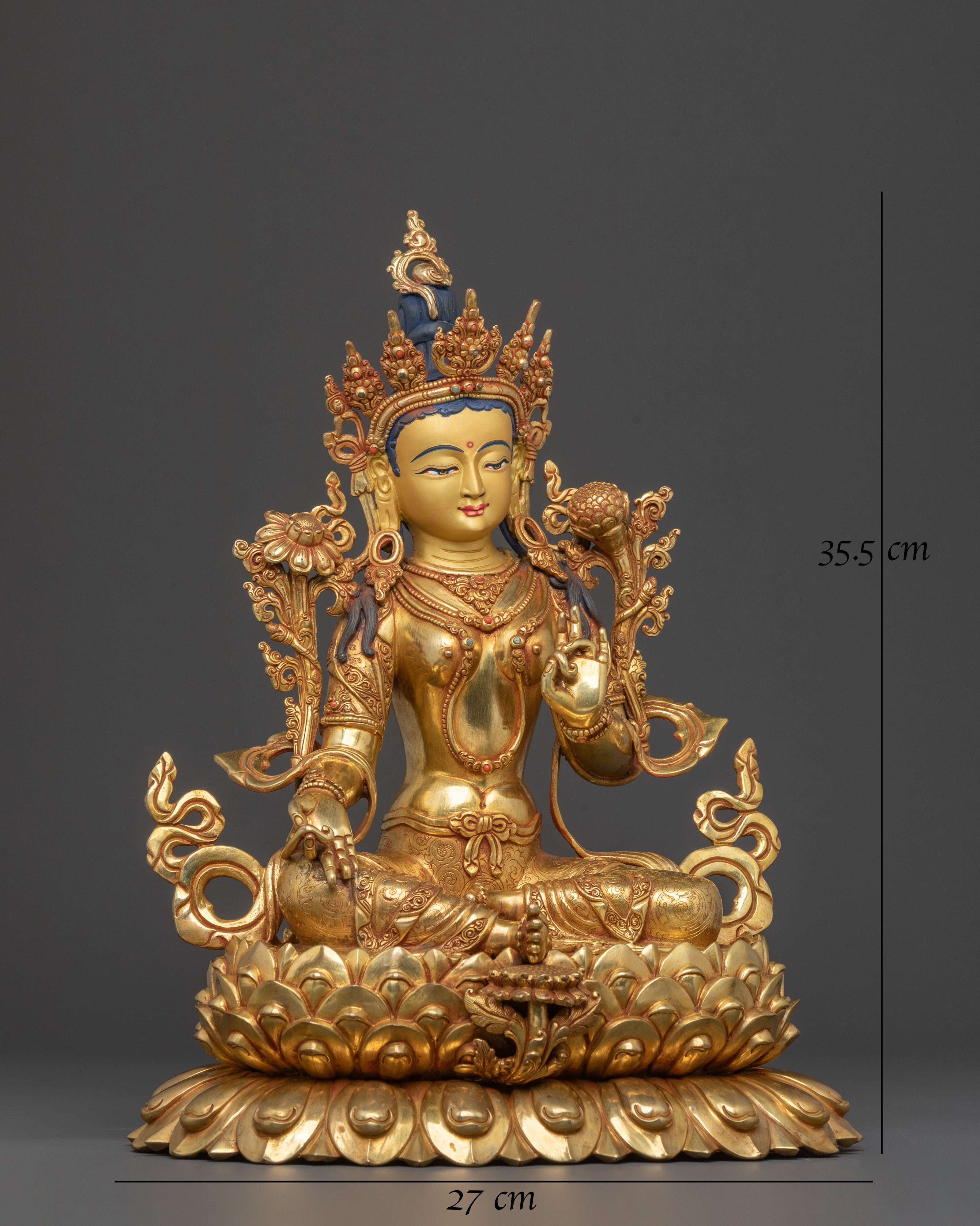Green Tara Spiritual Statue | Goddess of Mercy