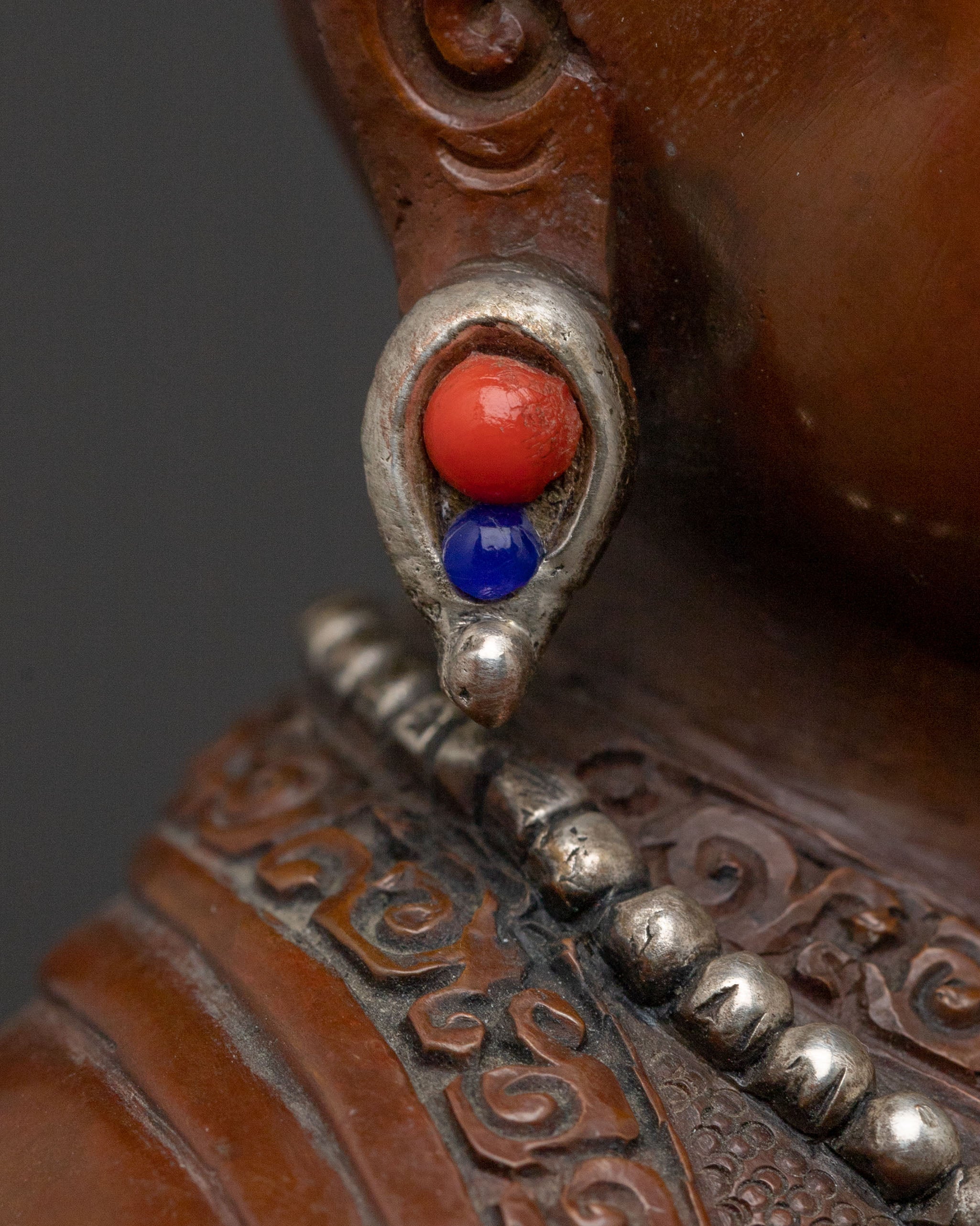 Marpha Serene Buddhist Statue with Silver Plating