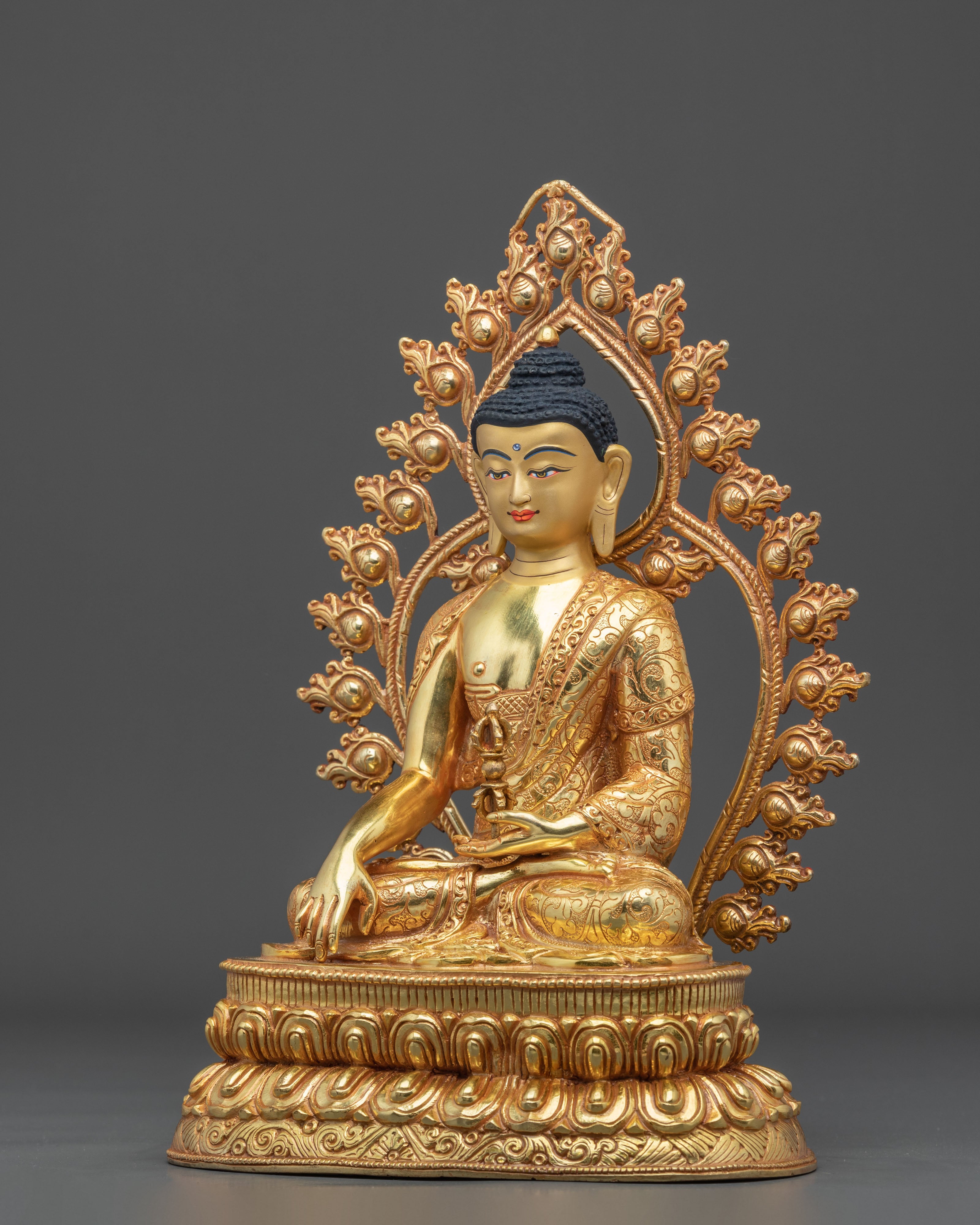 Mitrugpa Golden Figurine: Serene Radiance