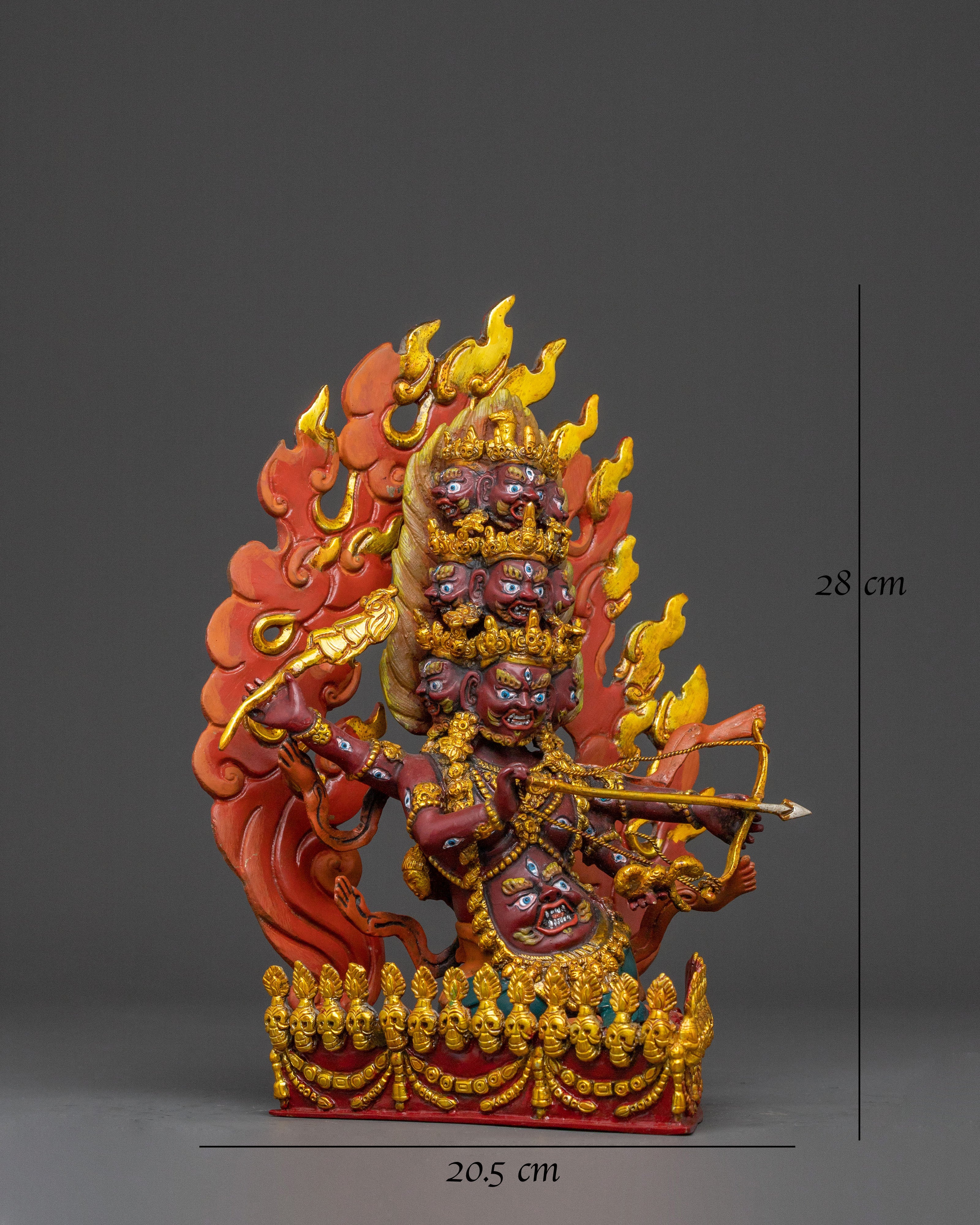 Rahula Wrathful Protector Statue | Handcrafted Devotion