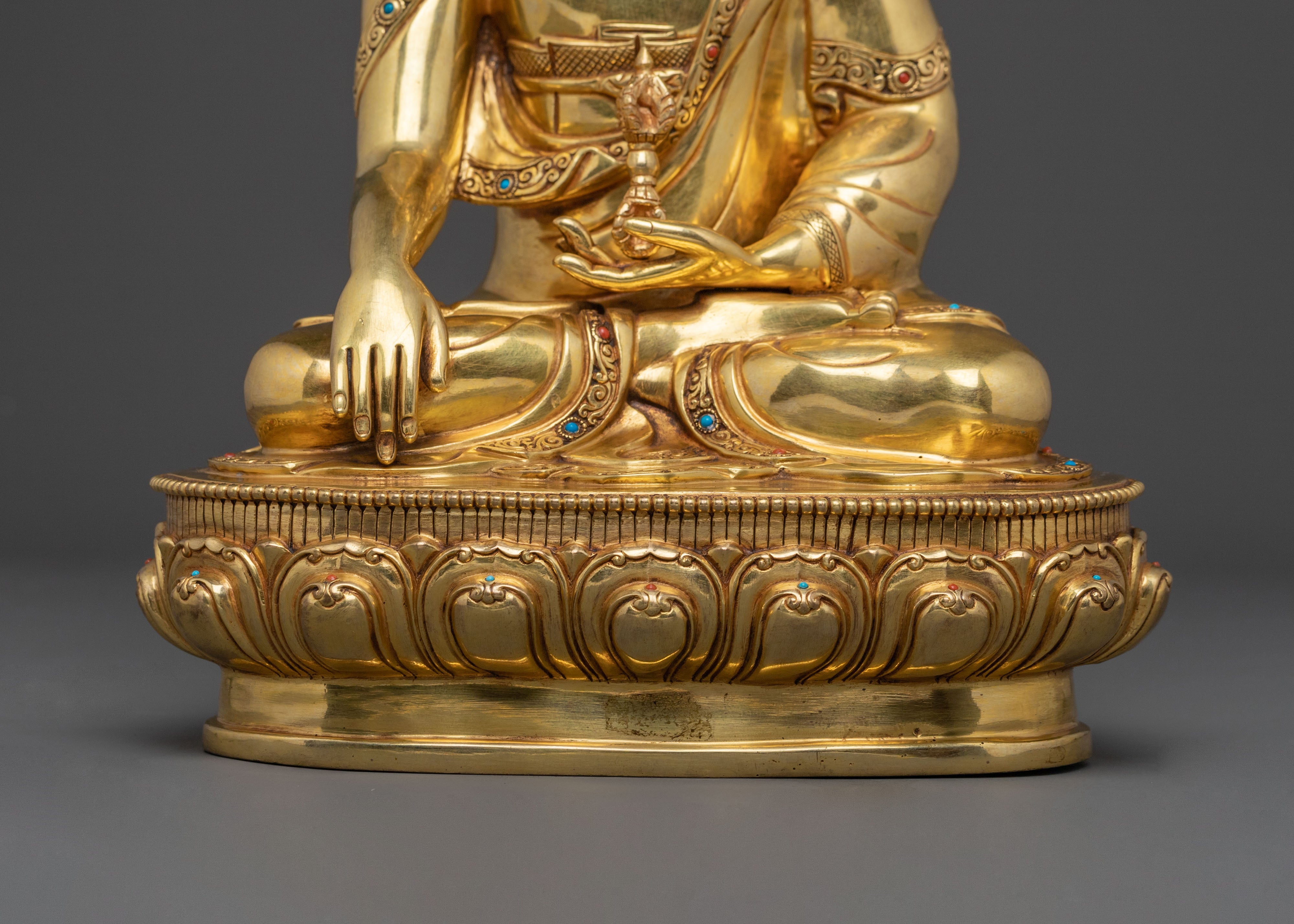 Mitrugpa Sacred Buddha Statue with Antique Finish