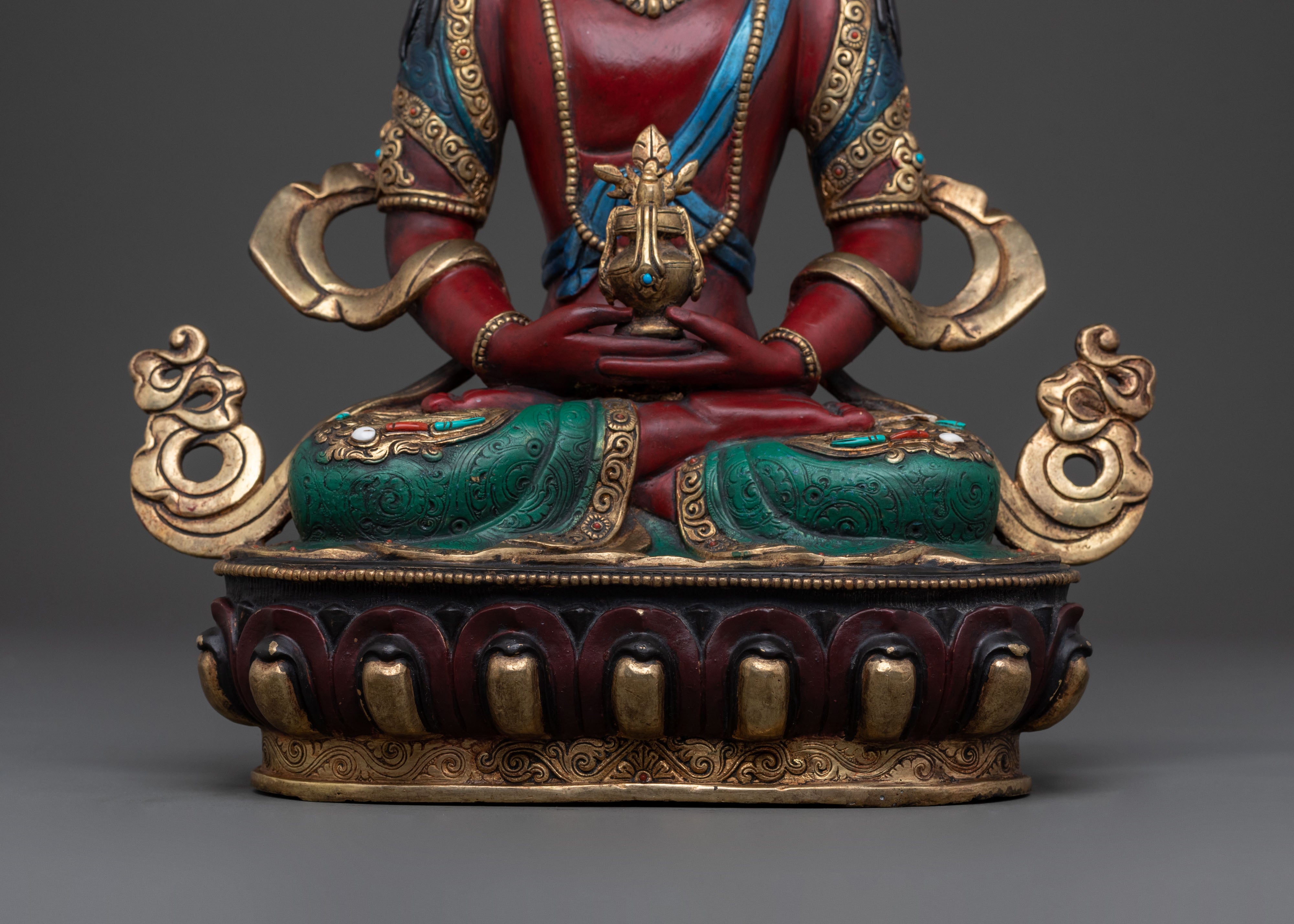 Tibetan Amitayus Buddha Statue of Compassion