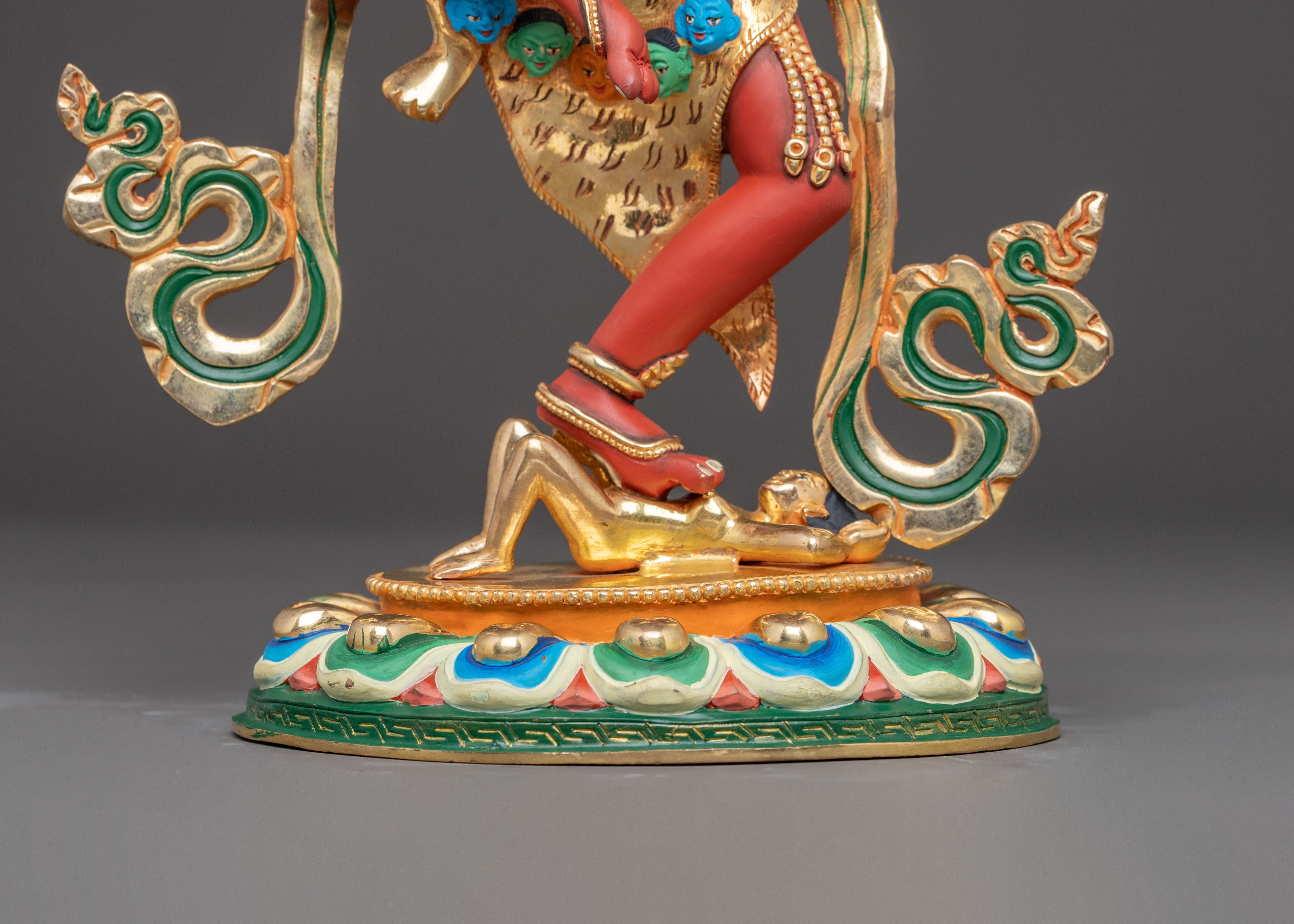 Dakini Vajravarahi Golden Statue | Goddess of Transformation