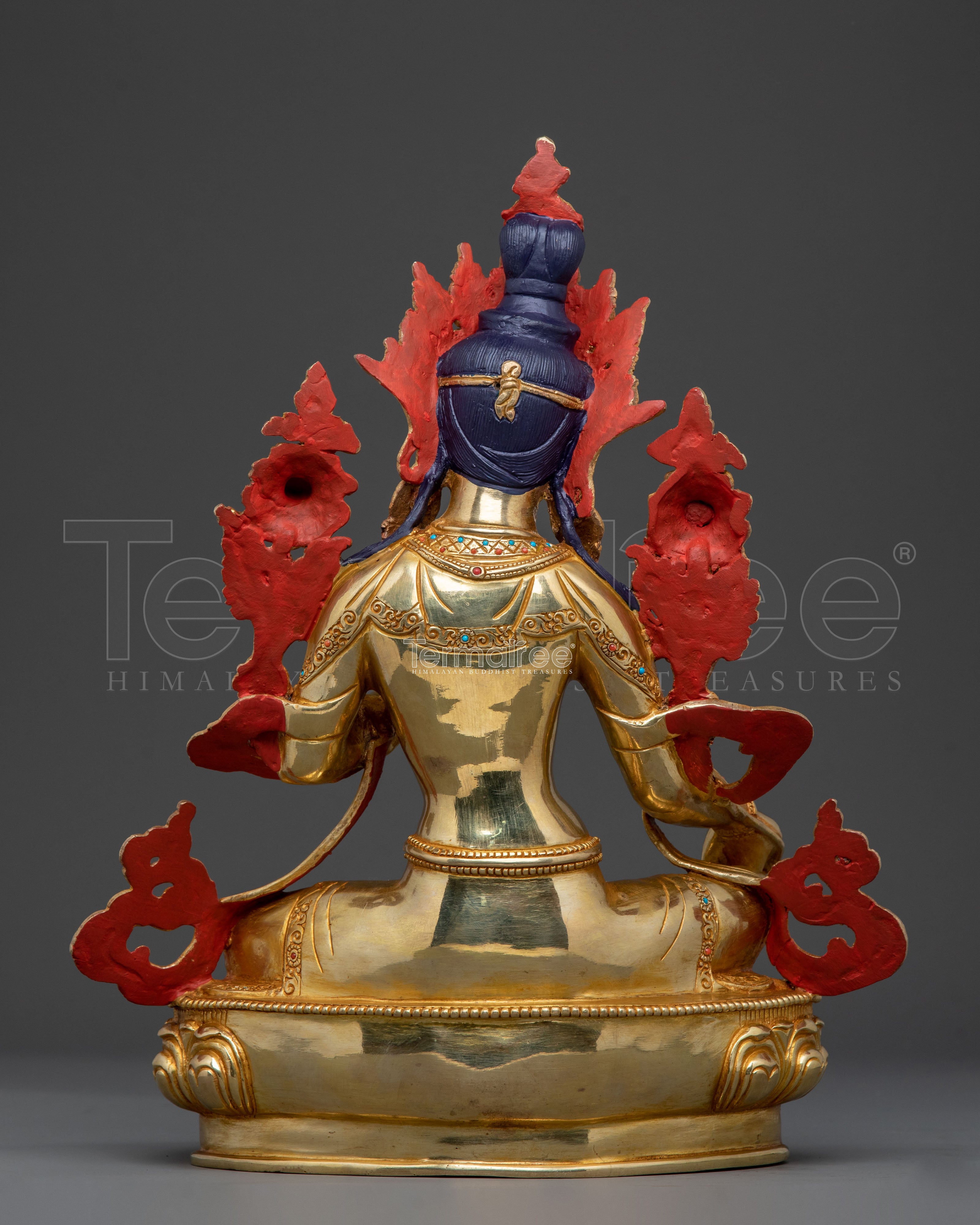 Handcrafted Green Tara Copper Statue | Symbol of Compassion