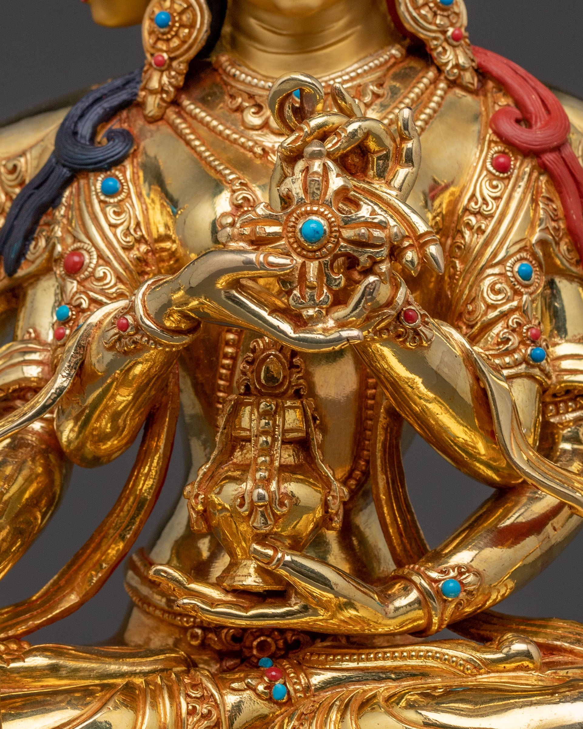 Namgyalma Copper Handcrafted Statue | 24K Gold Gilded Statue