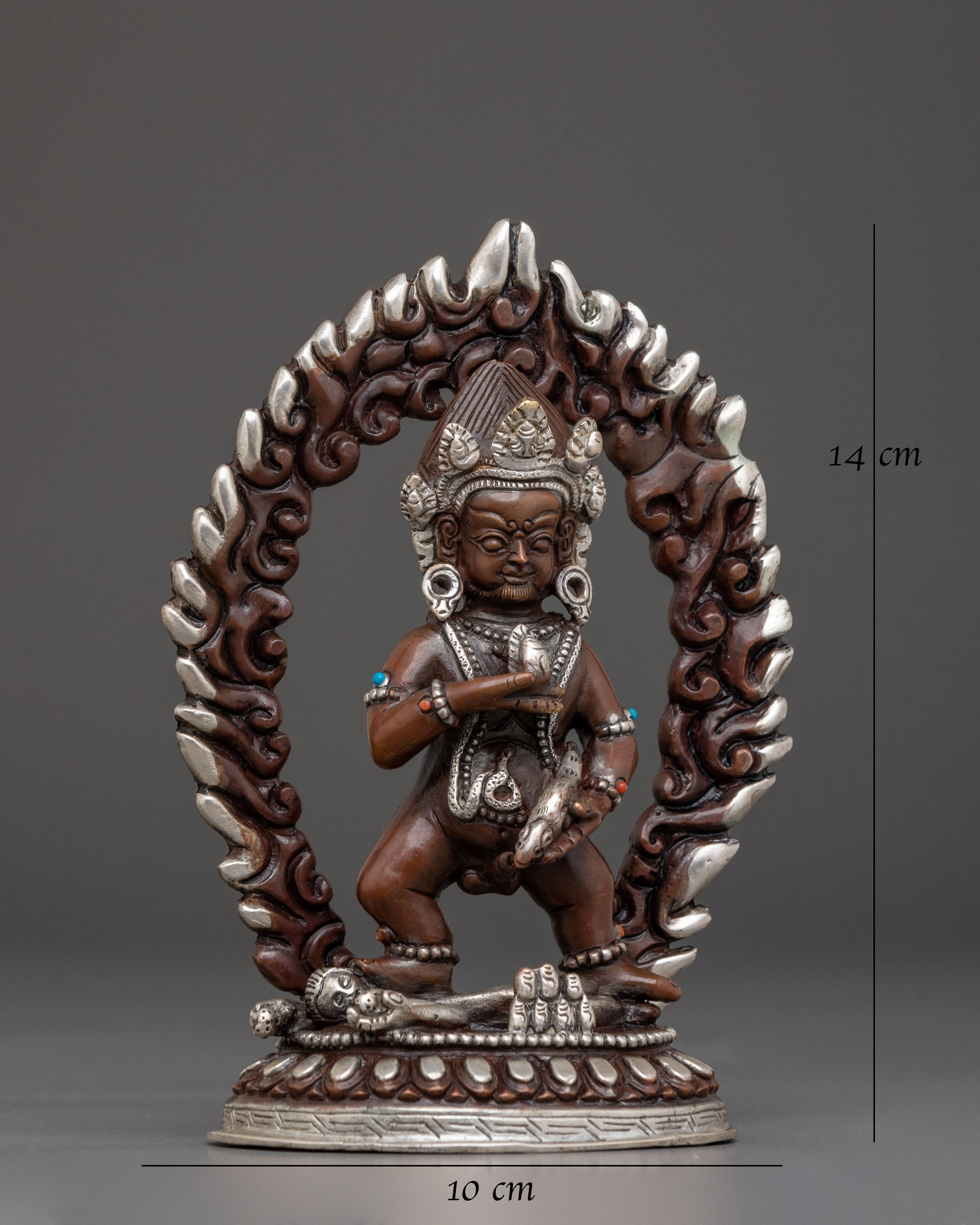 Black Dzambhala Sculpture | Wealth Deity