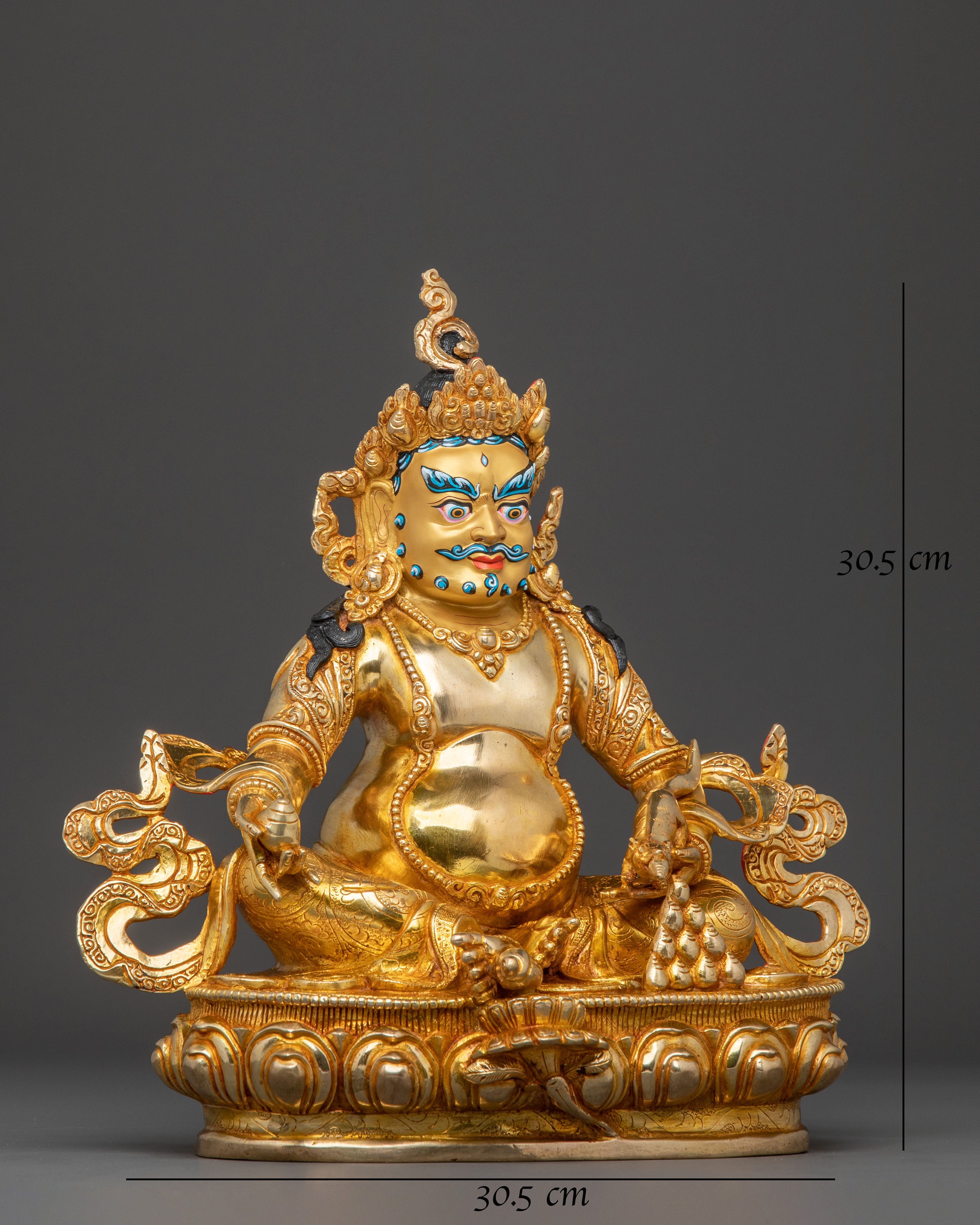 Dzambhala Golden Statue | Divine Prosperity and Wealth Blessing