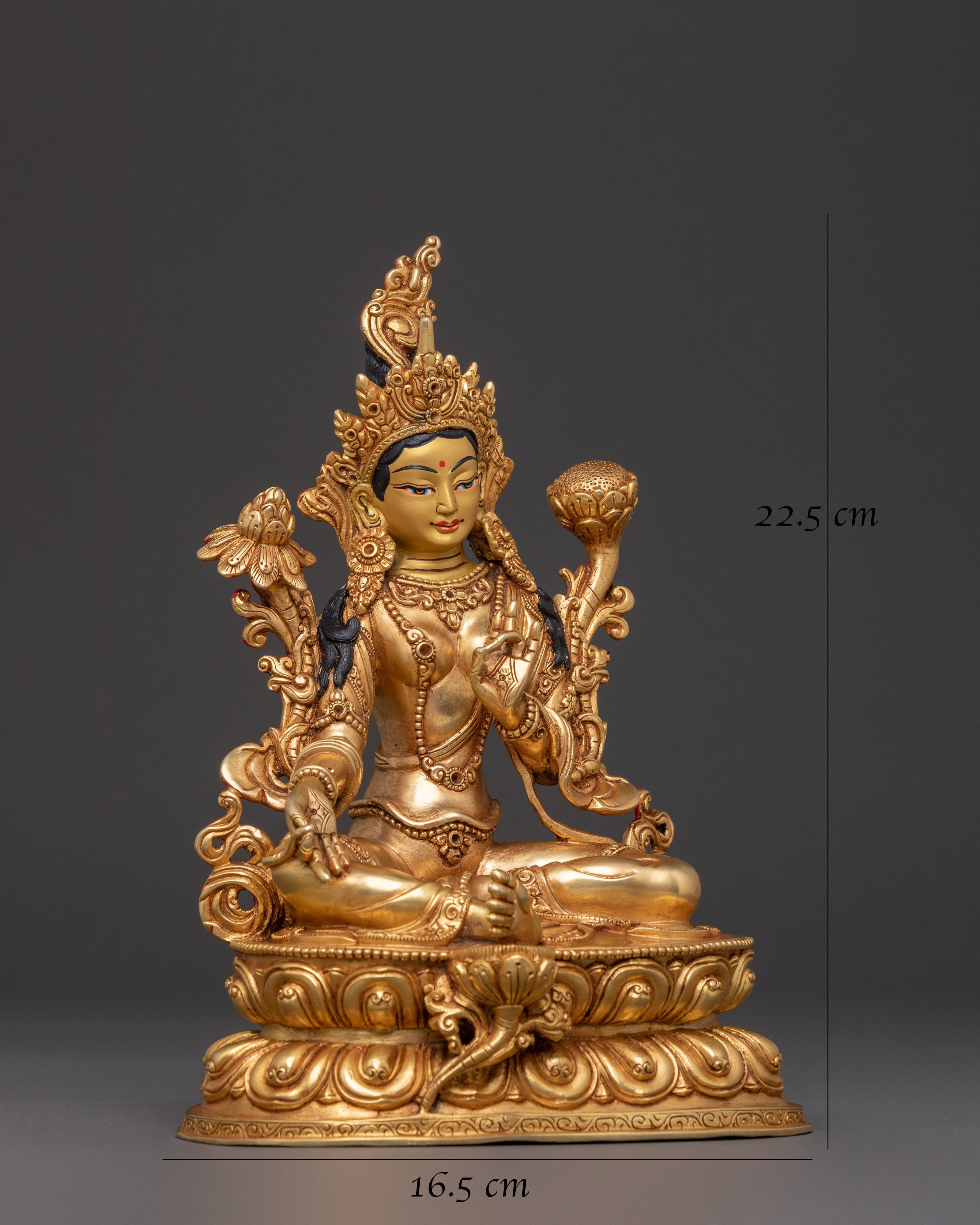 Green Tara Blessing Statue | Compassion & Protection