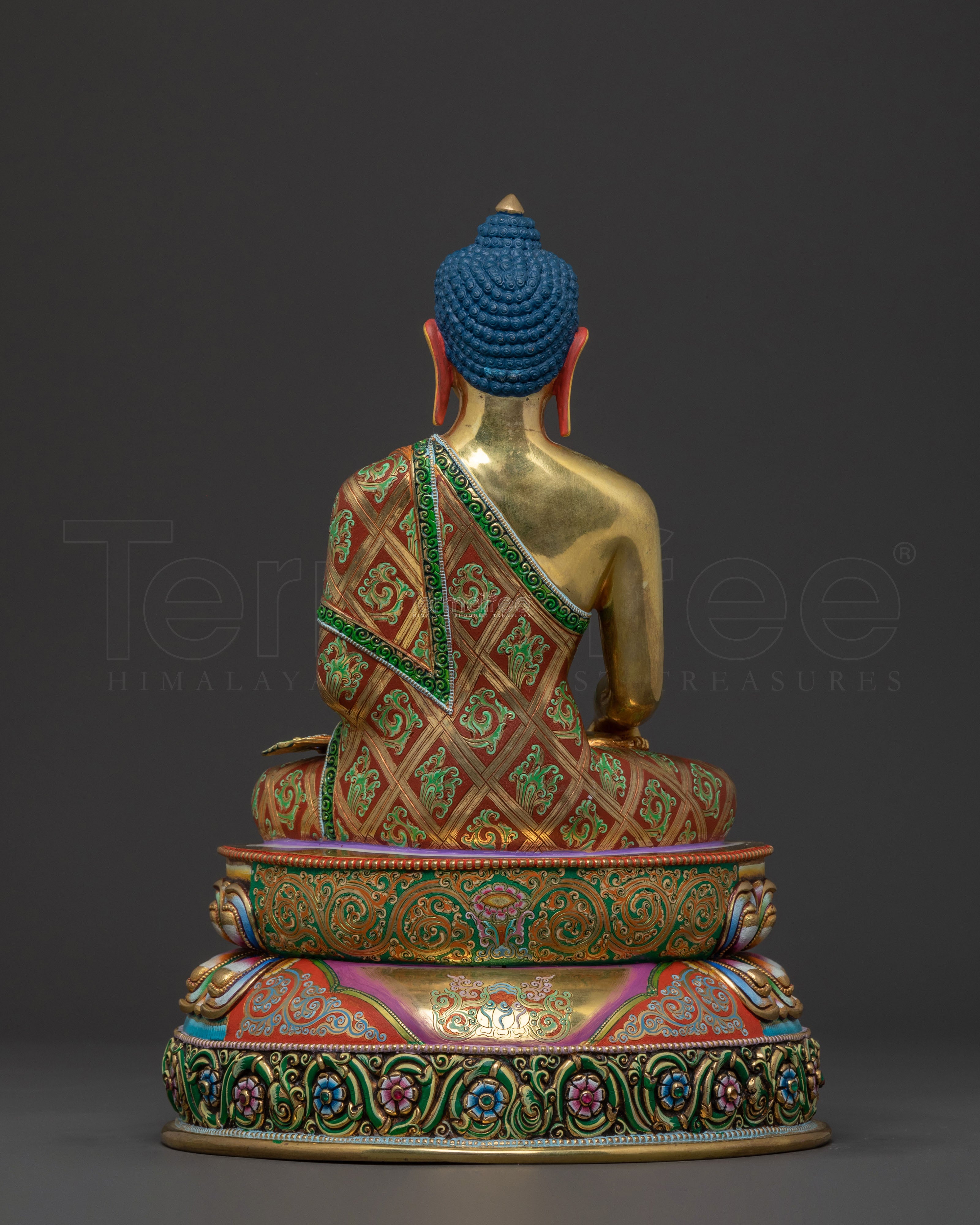 Shakyamuni Buddha 24k Gold Gilded Enlightenment Icon