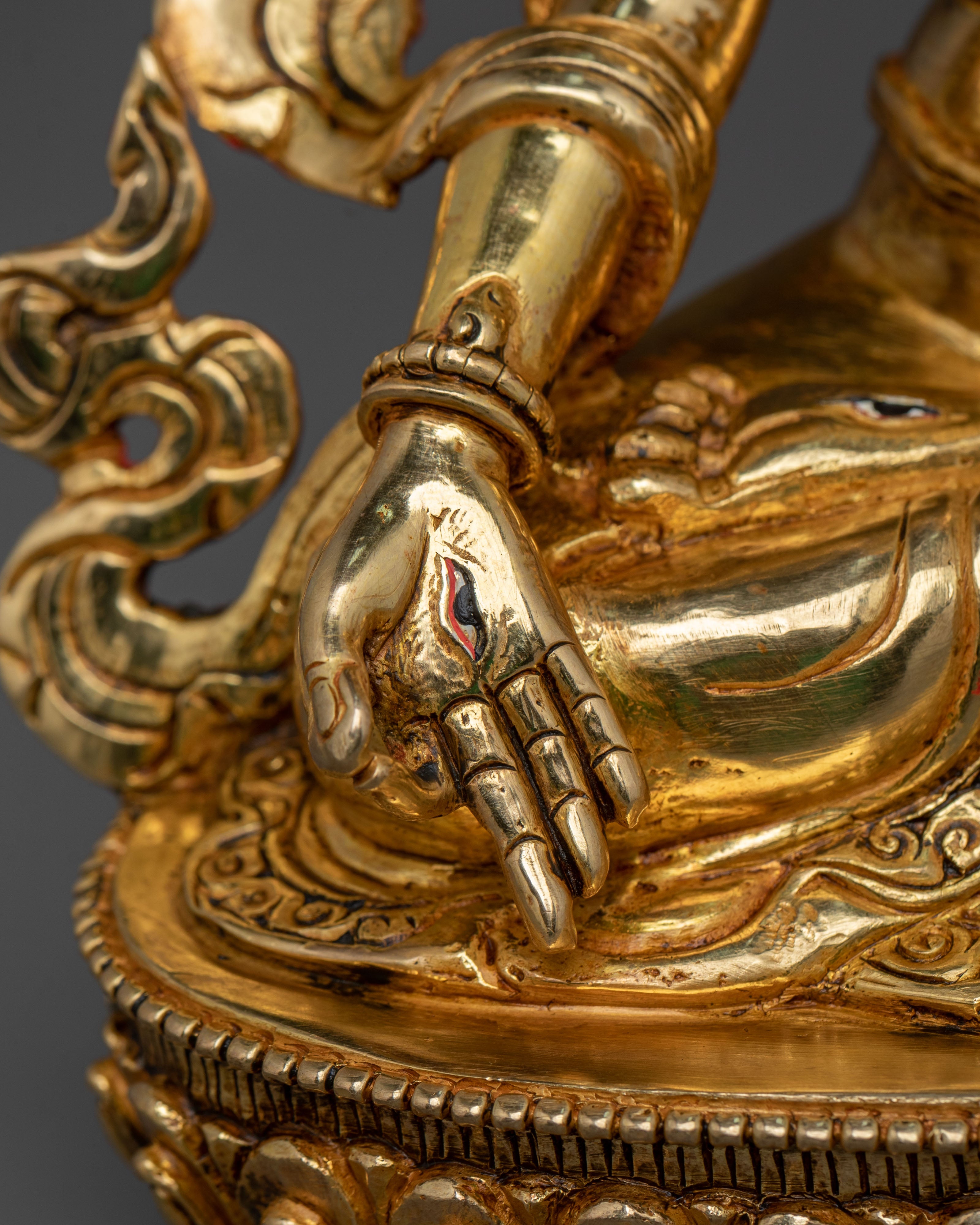 Handcrafted White Tara Sacred Sculpture | Compassion Deity of Long Life