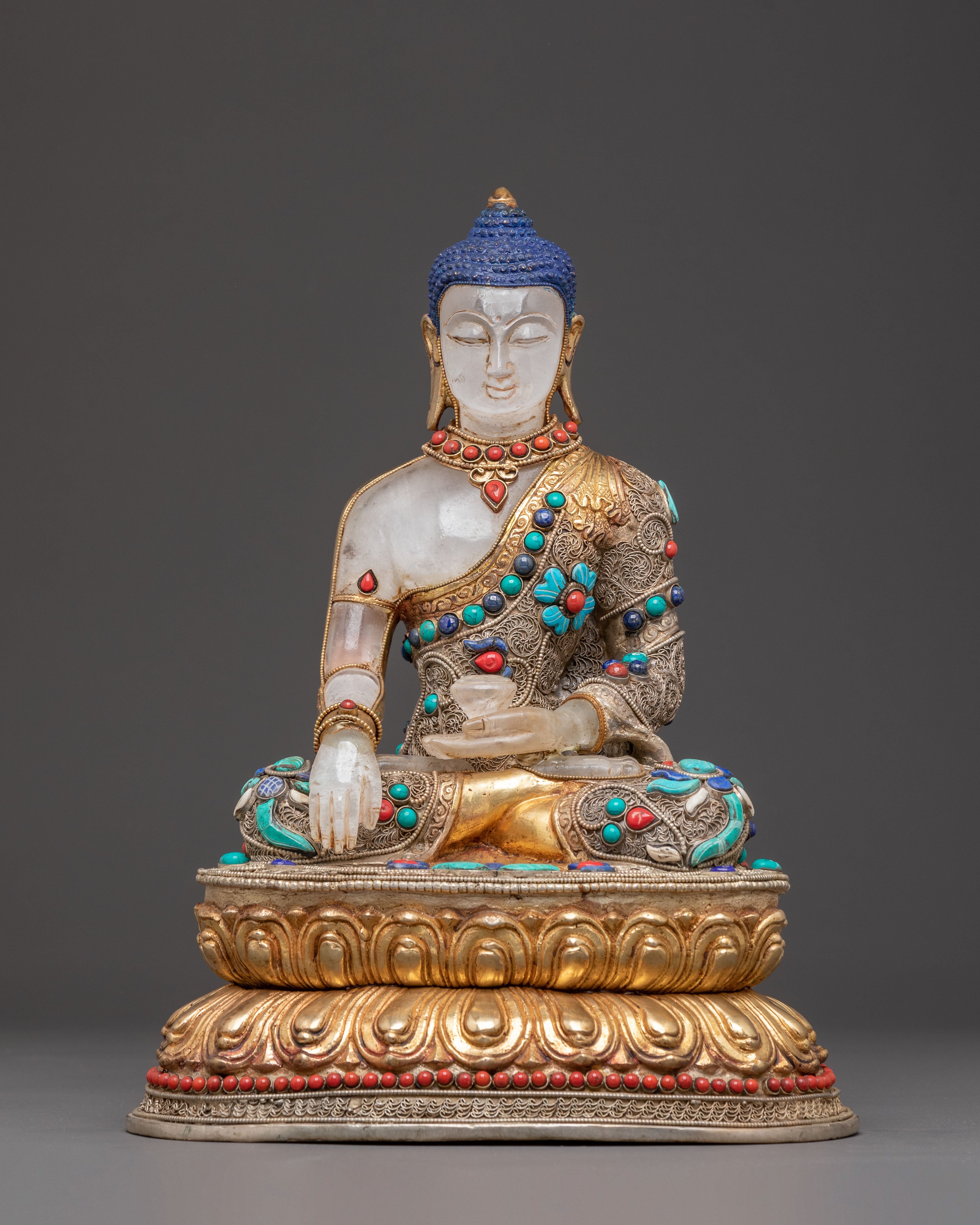 Crystal Shakyamuni Buddha Statue | Historical Buddha