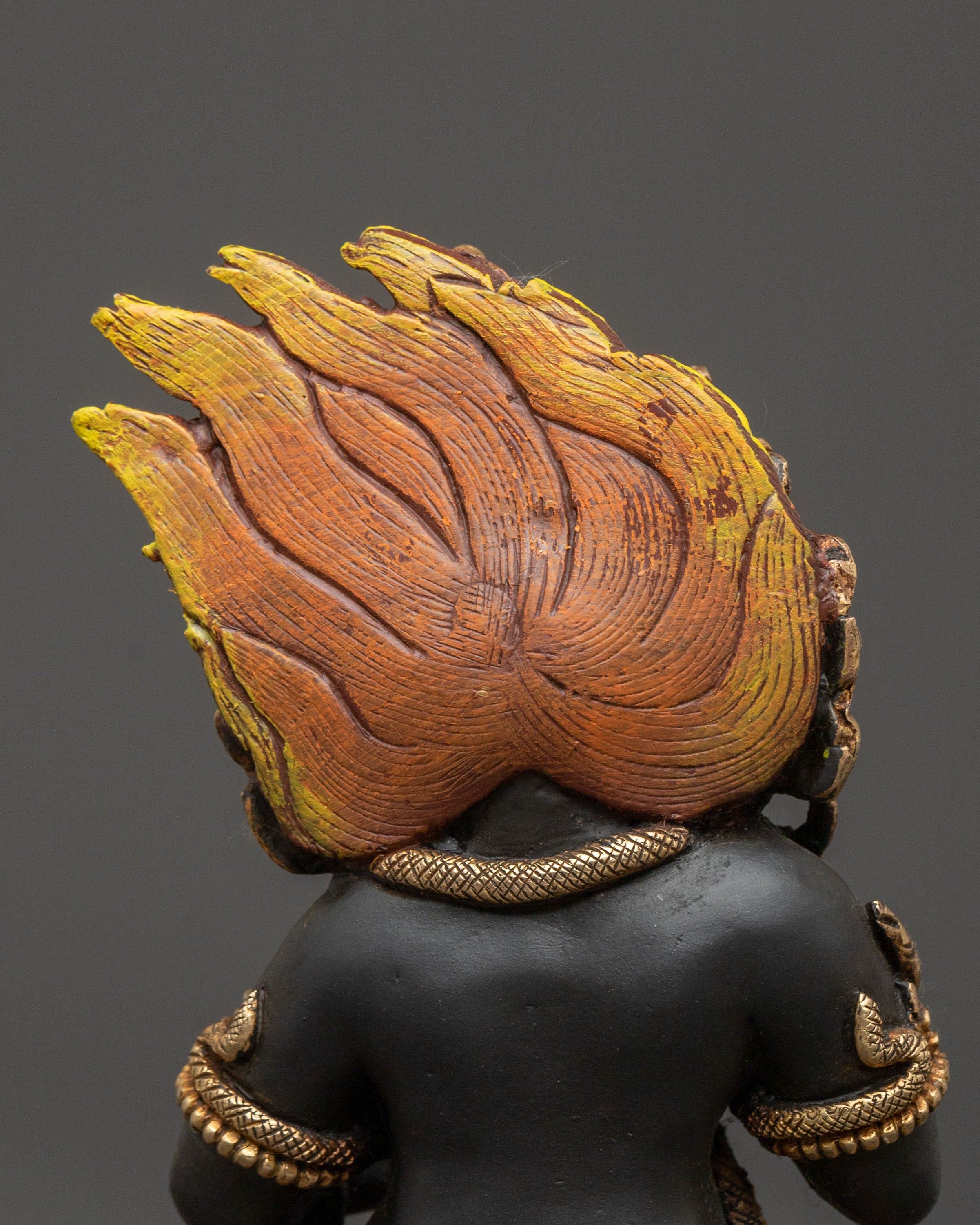 Black Dzambhala Statue | Sacred Wealth Deity