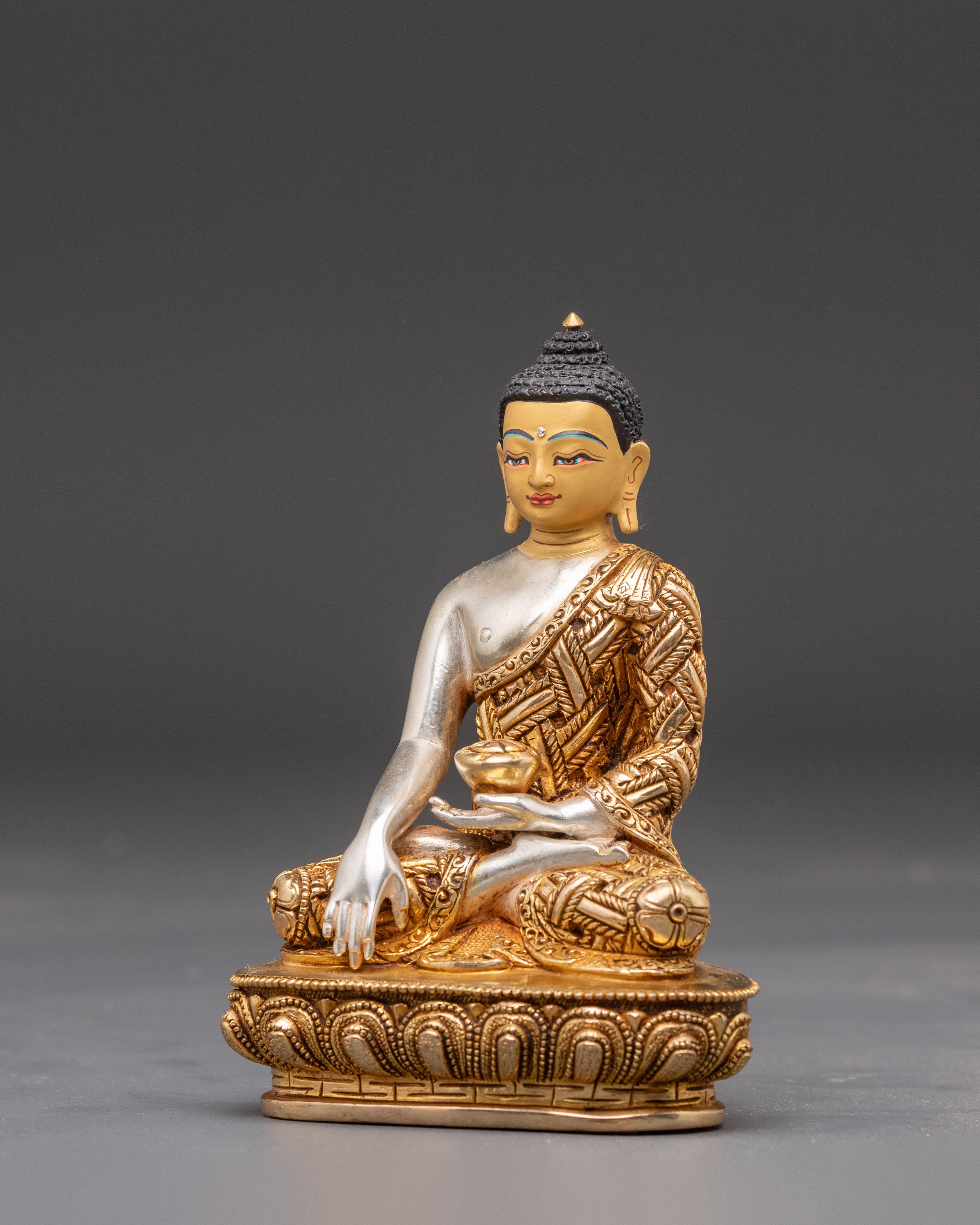 Three Buddha Set: Shakyamuni, Amitabha, and Medicine Buddha for Altar