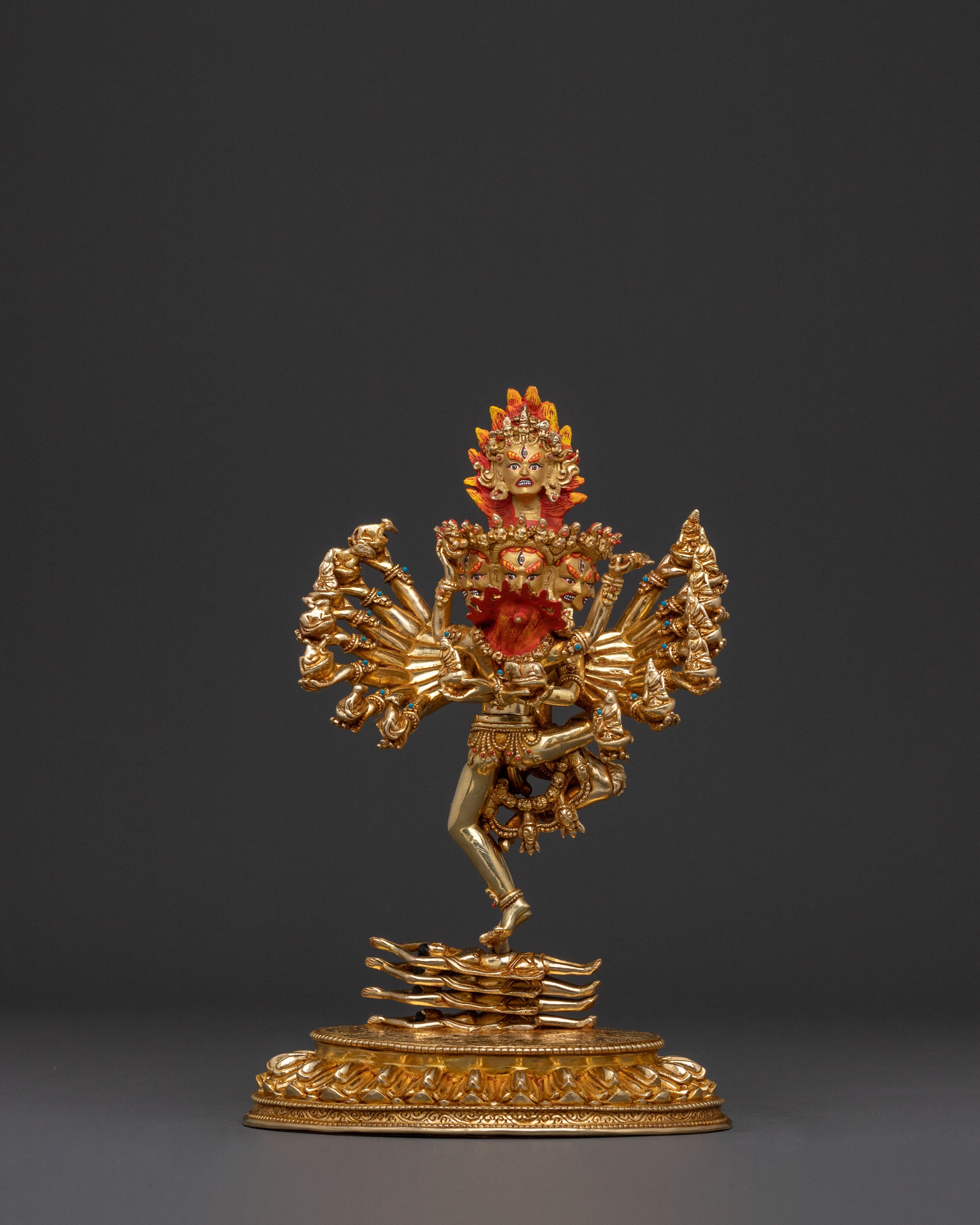 Fierce Hevajra Tantric Deity Statue | Buddhist Decor