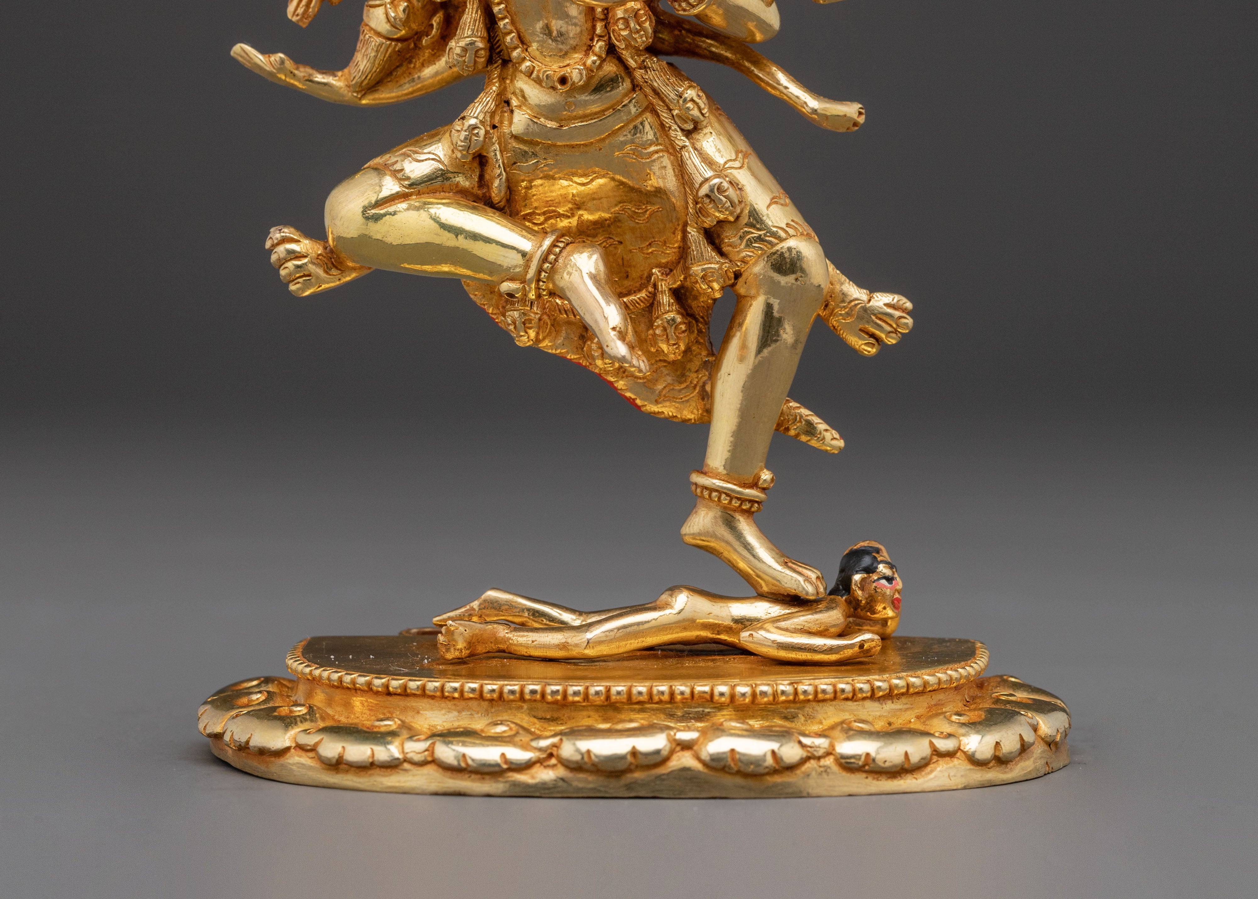 Dorje Phagmo Wrathful Dakini Statue – Gilded Copper Art