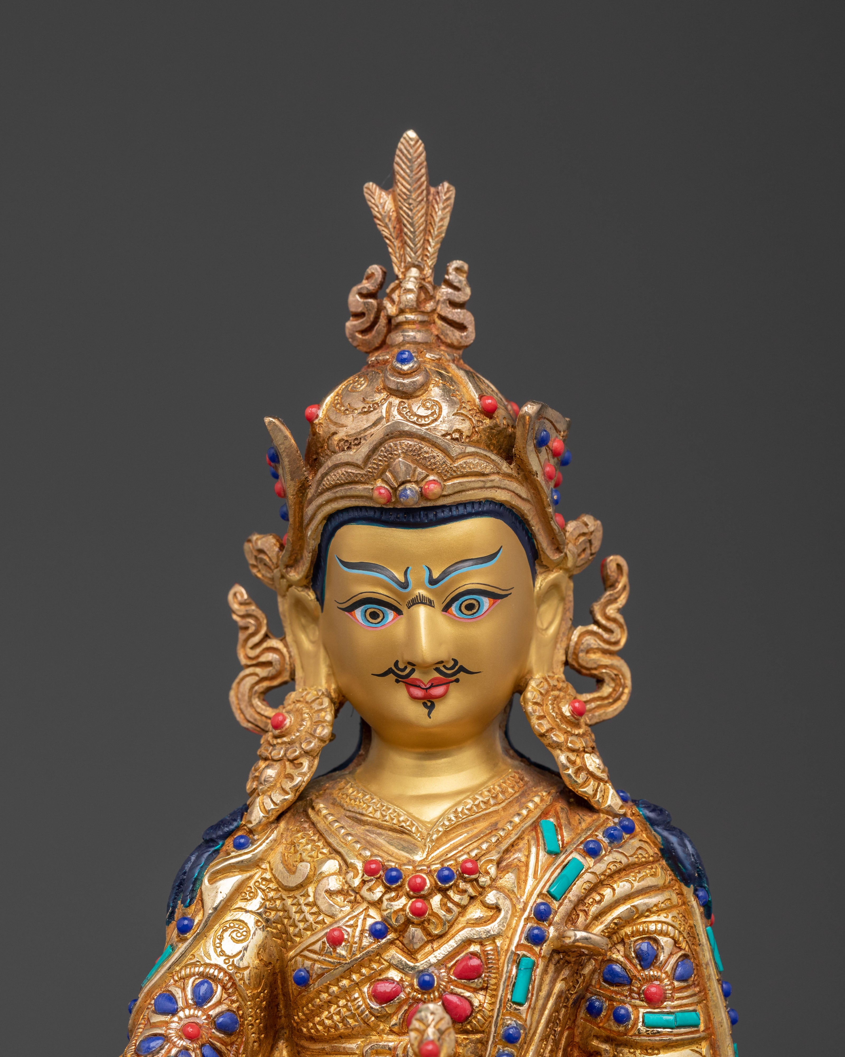 Handcrafted Guru Rinpoche Statue | Lotus Born Master