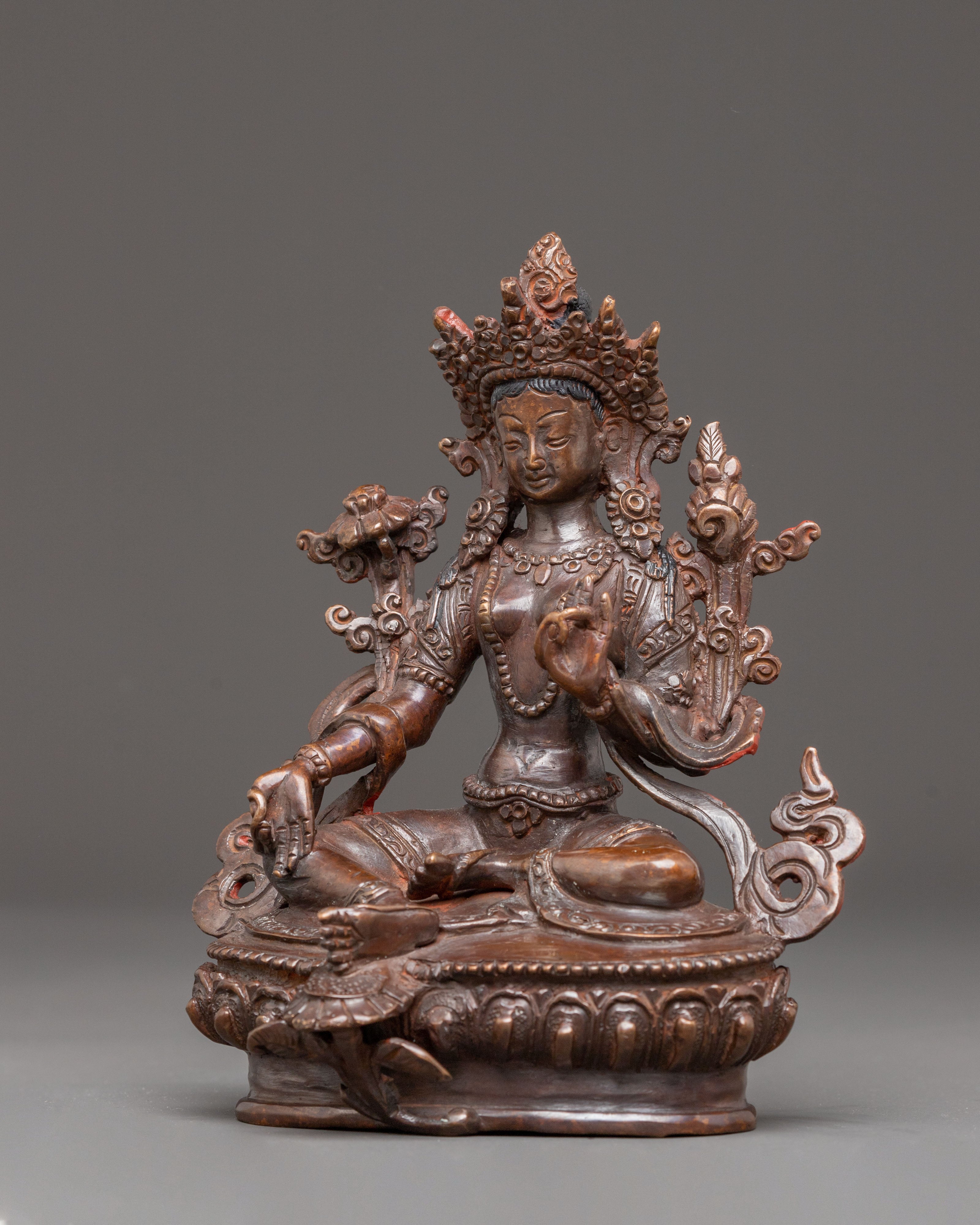 Handmade Shyama Tara Statue of Love and Compassion | Goddess of Mercy