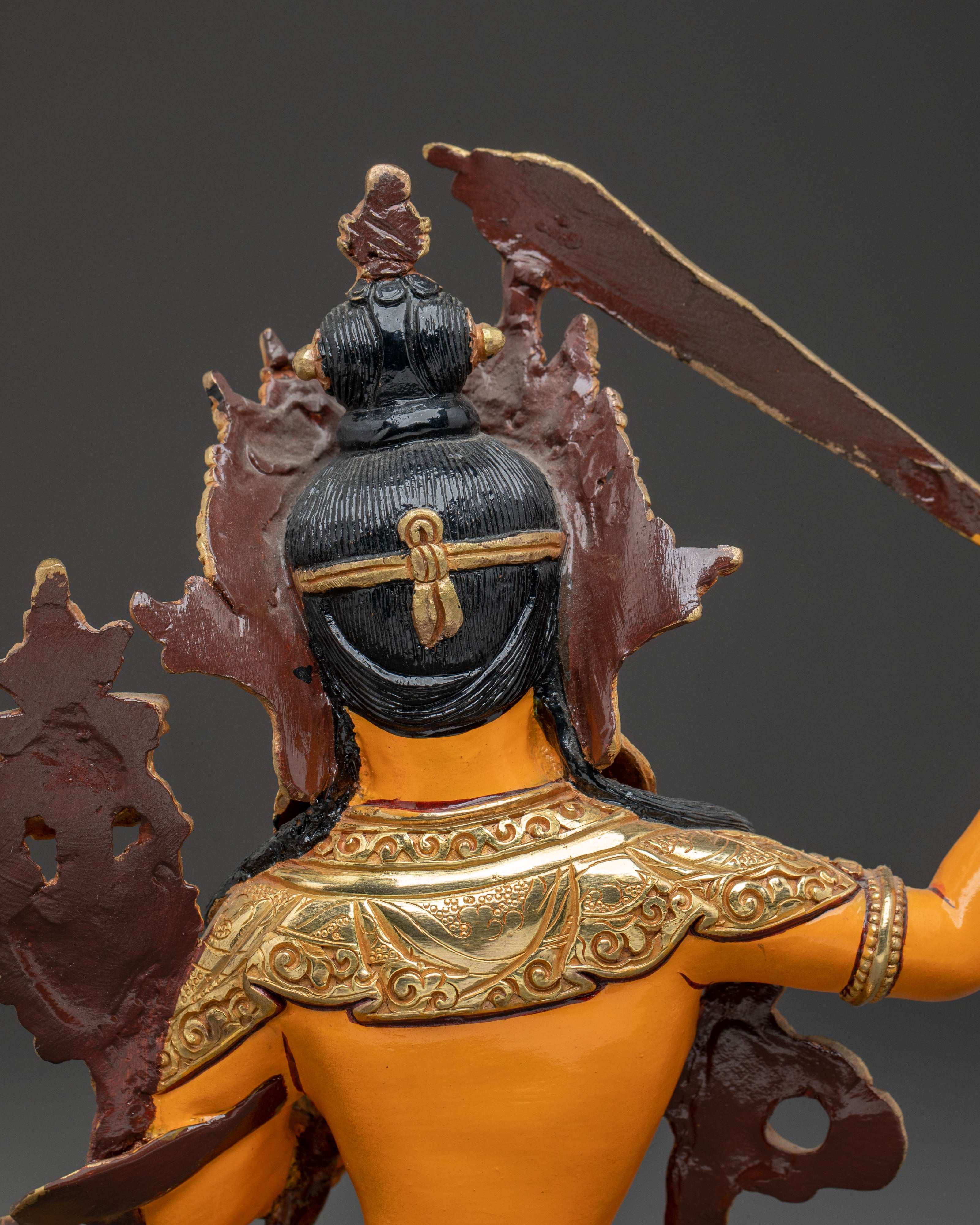 Himalayan Handcrafted Manjushri Statue | Tibetan Buddhist Art