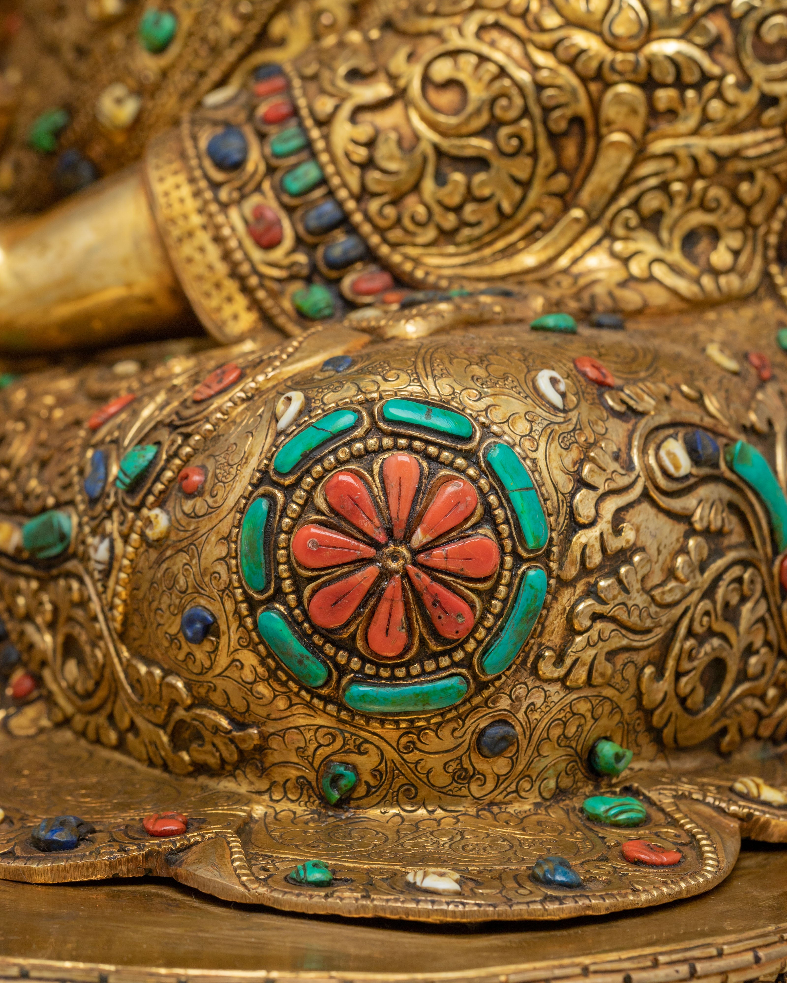 Guru Rinpoche Statue of Spiritual Learning | Home Decor
