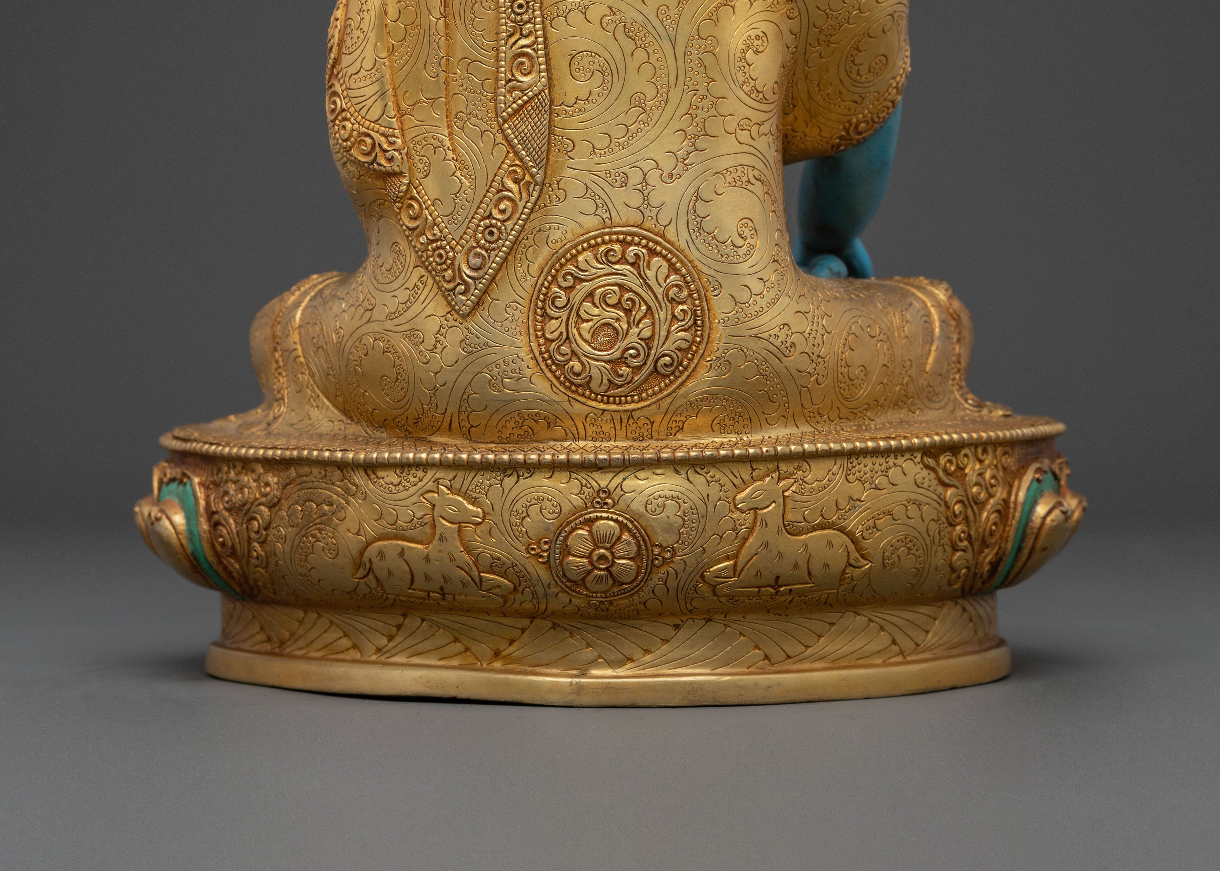 Akshobhya Buddha Sculpture | Enlightened Figurine