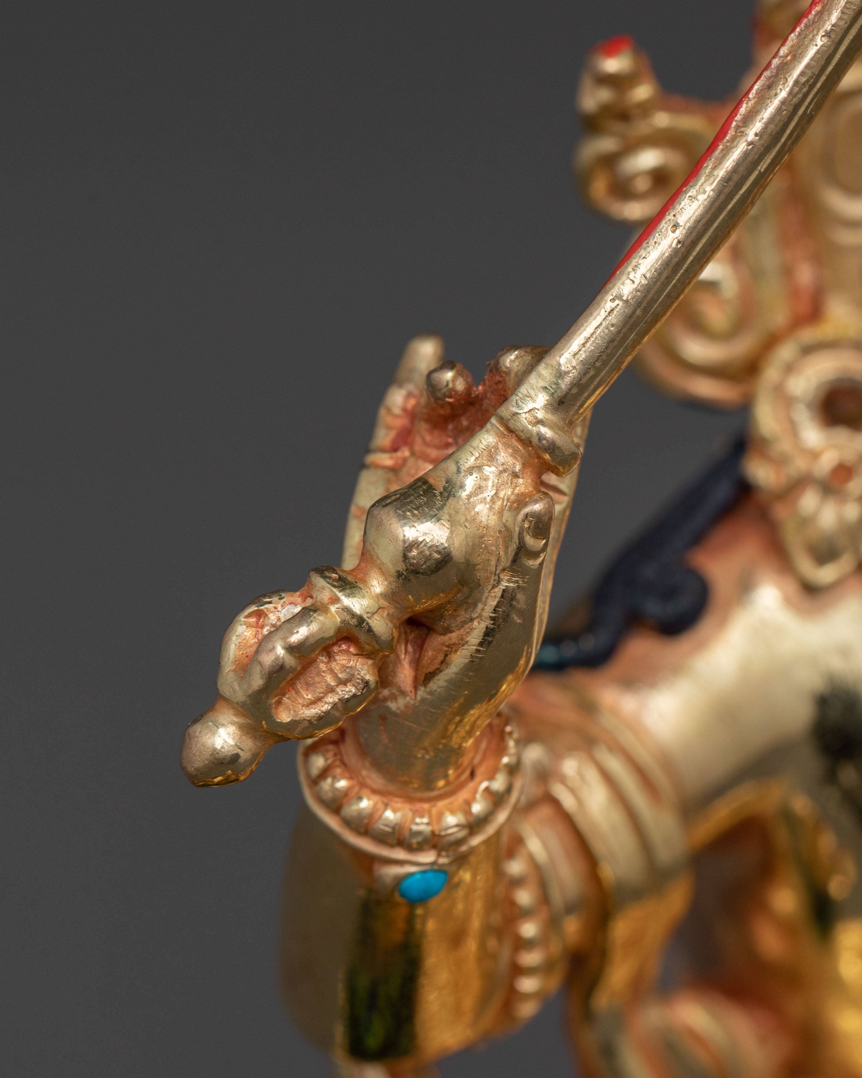 Simhanada Manjushri and Samantabhadra Statue Set