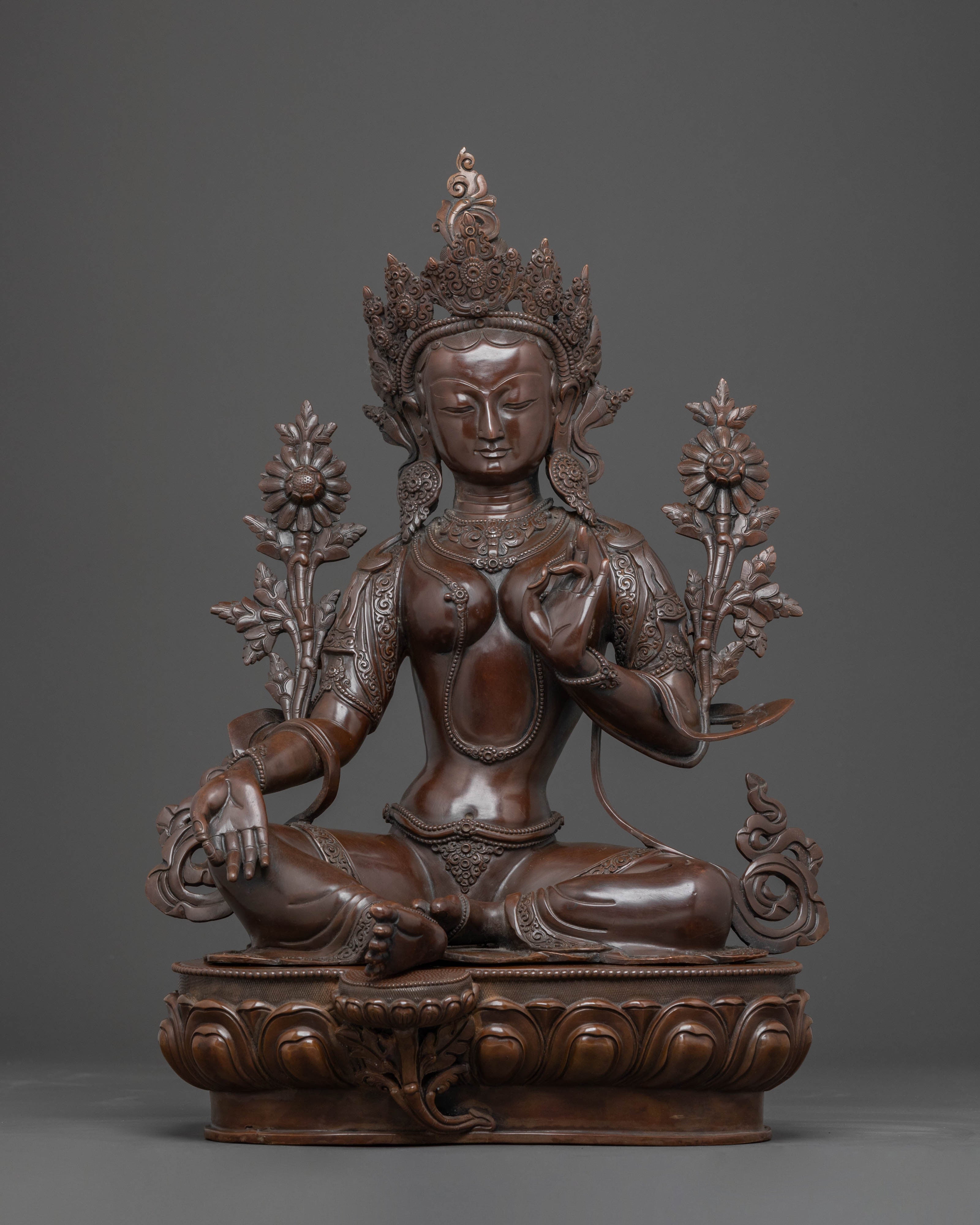 Green Tara Statue