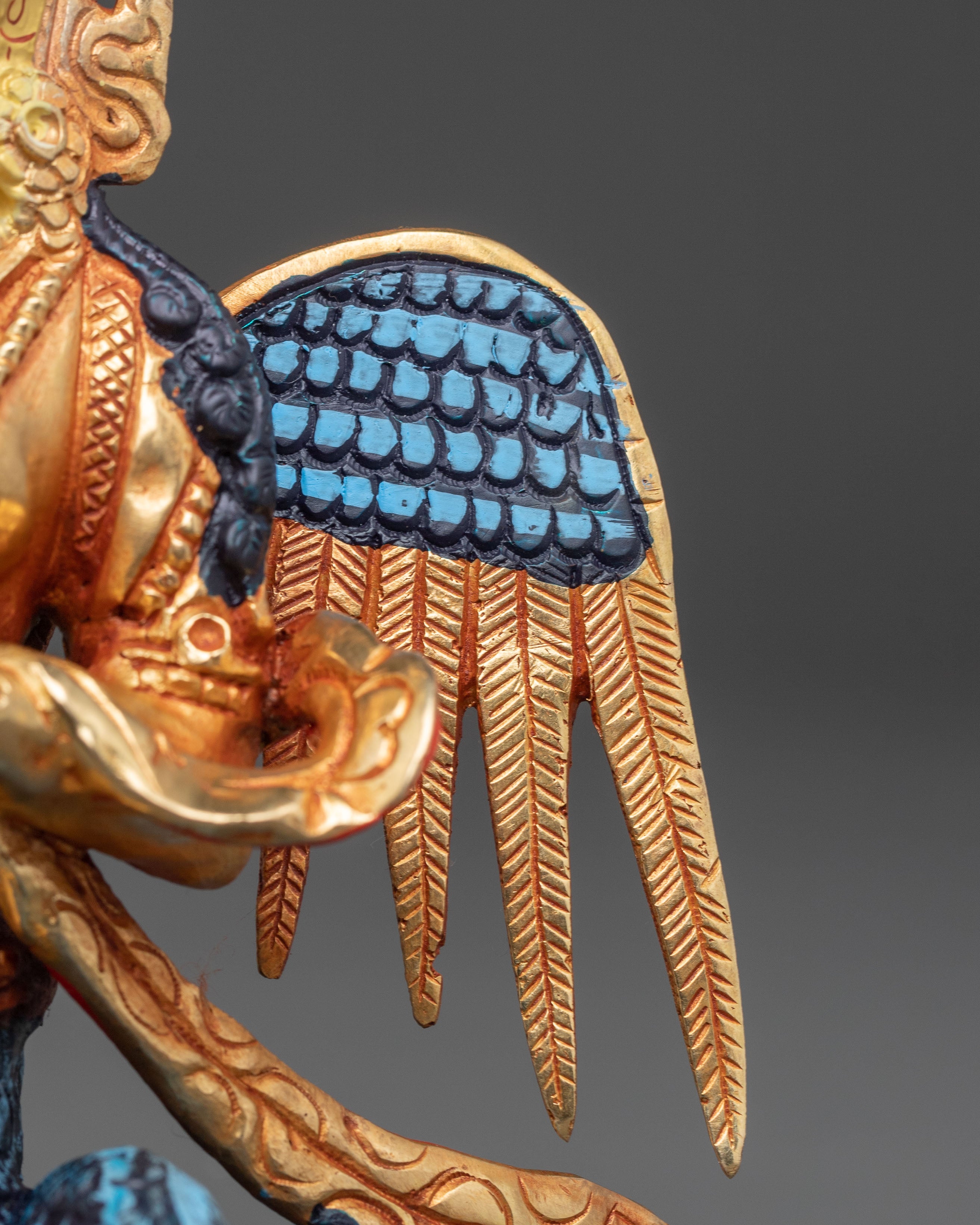 Mythical Deity Nagkanya Statue | Traditional Indonesian Art