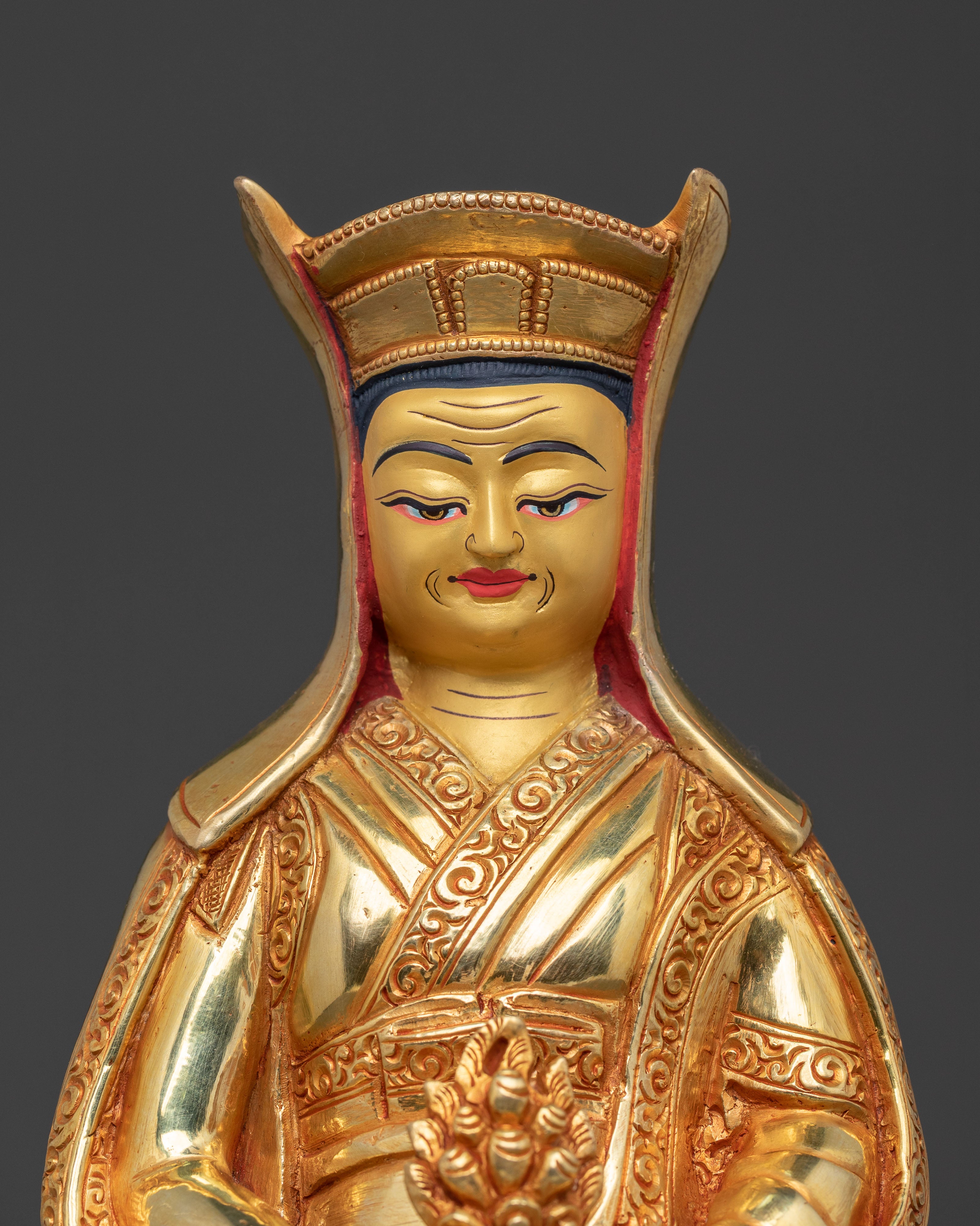 Handcrafted Kagyu Master Statue Set | Divine Figures