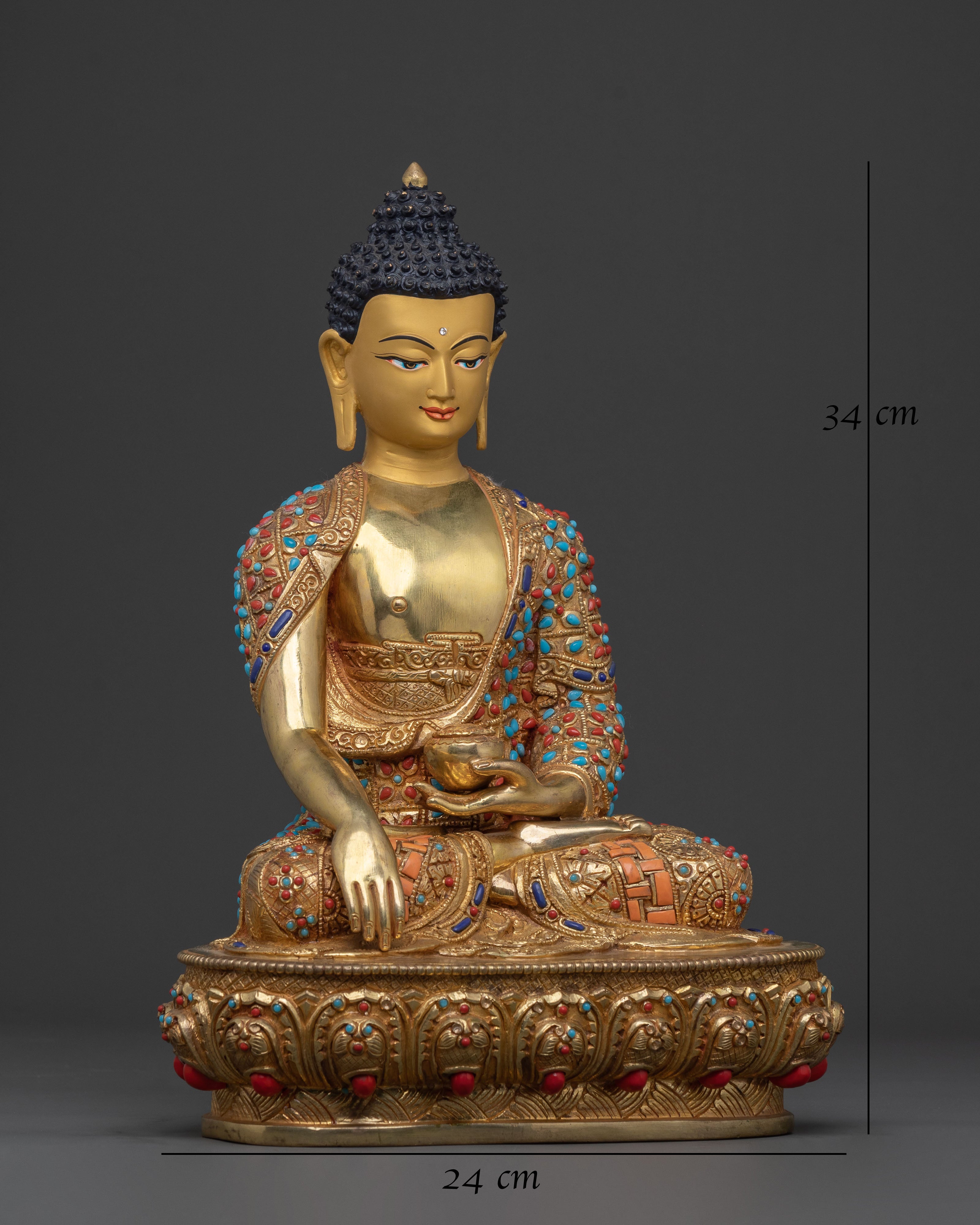 Shakyamuni Buddha Sacred Statue: Buddhist Decor