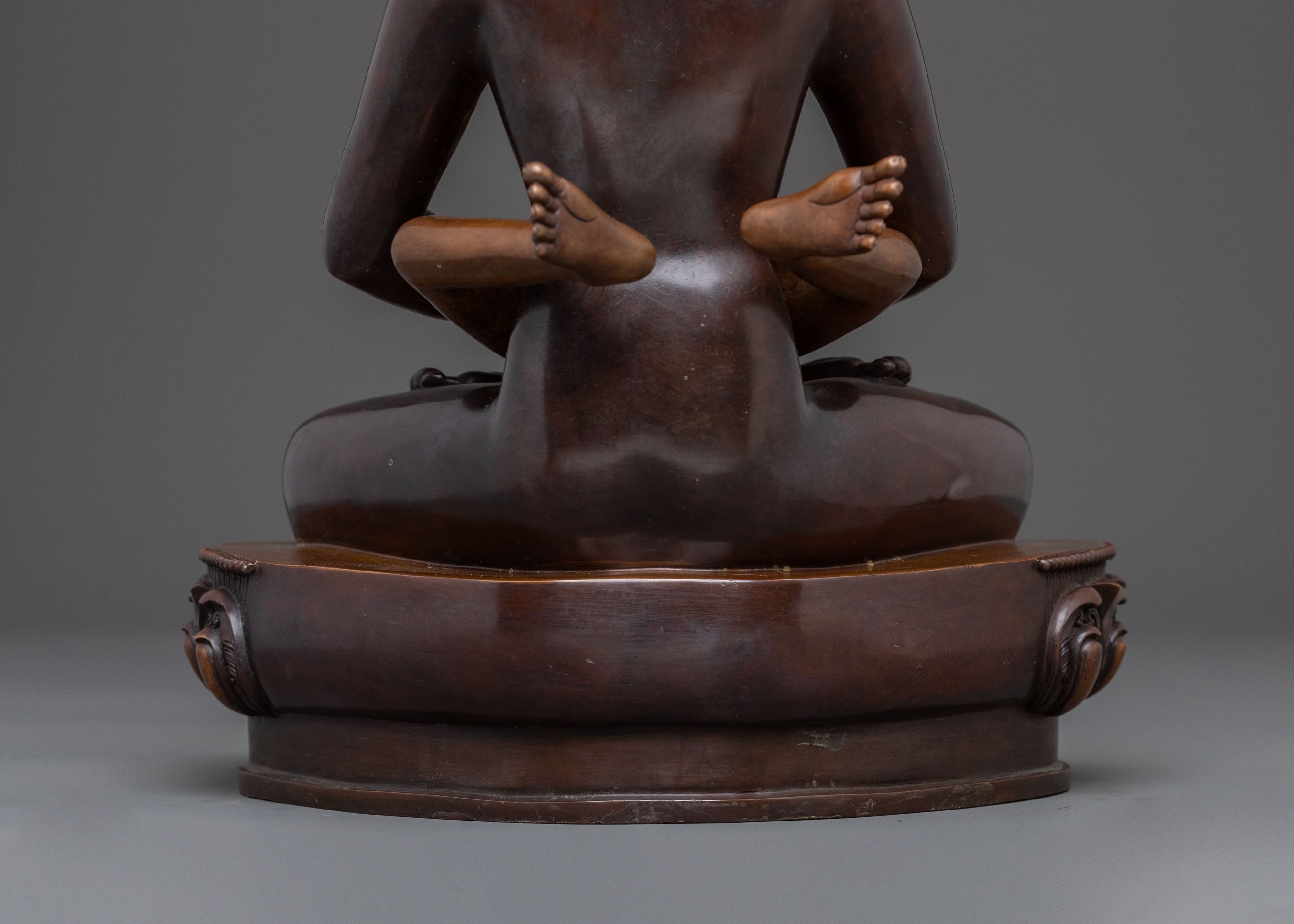 Samantabhadra with His Consort Statue | Oxidized Copper