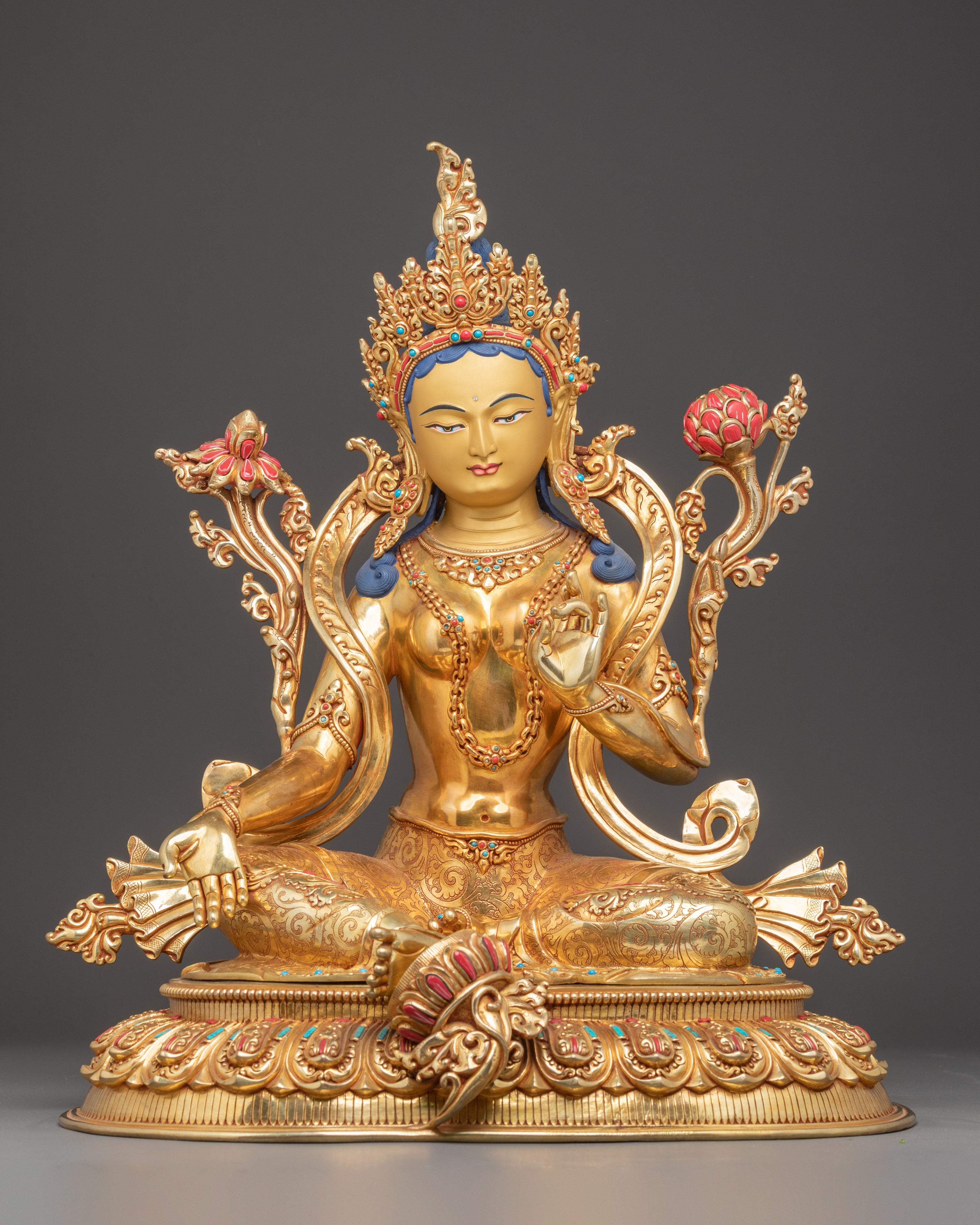 Shyama Tara Statue: Mother of All Buddhas | Traditional Icon of Compassion