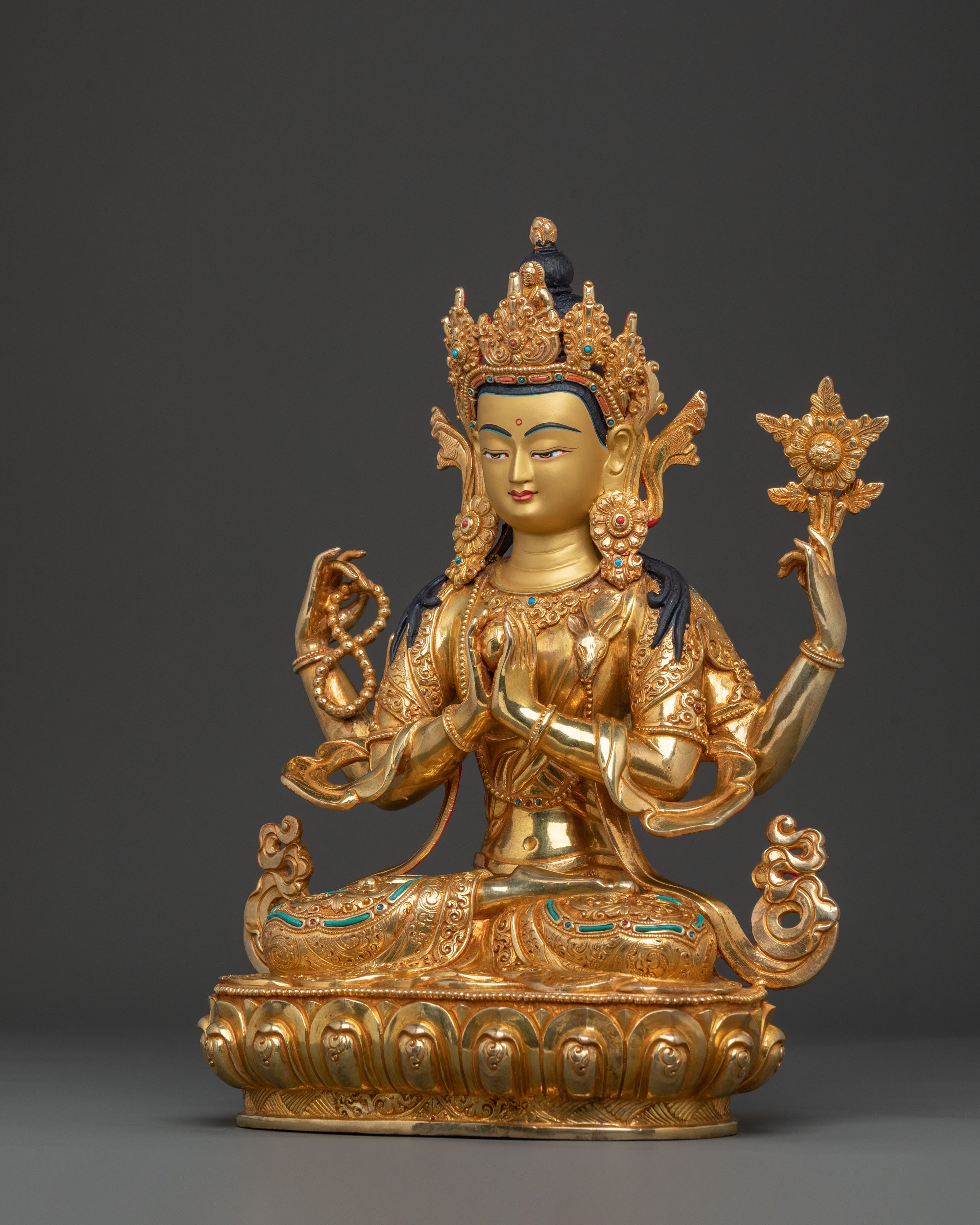 Chenrezig Meditation Altar Statue | Symbol of Infinite Compassion
