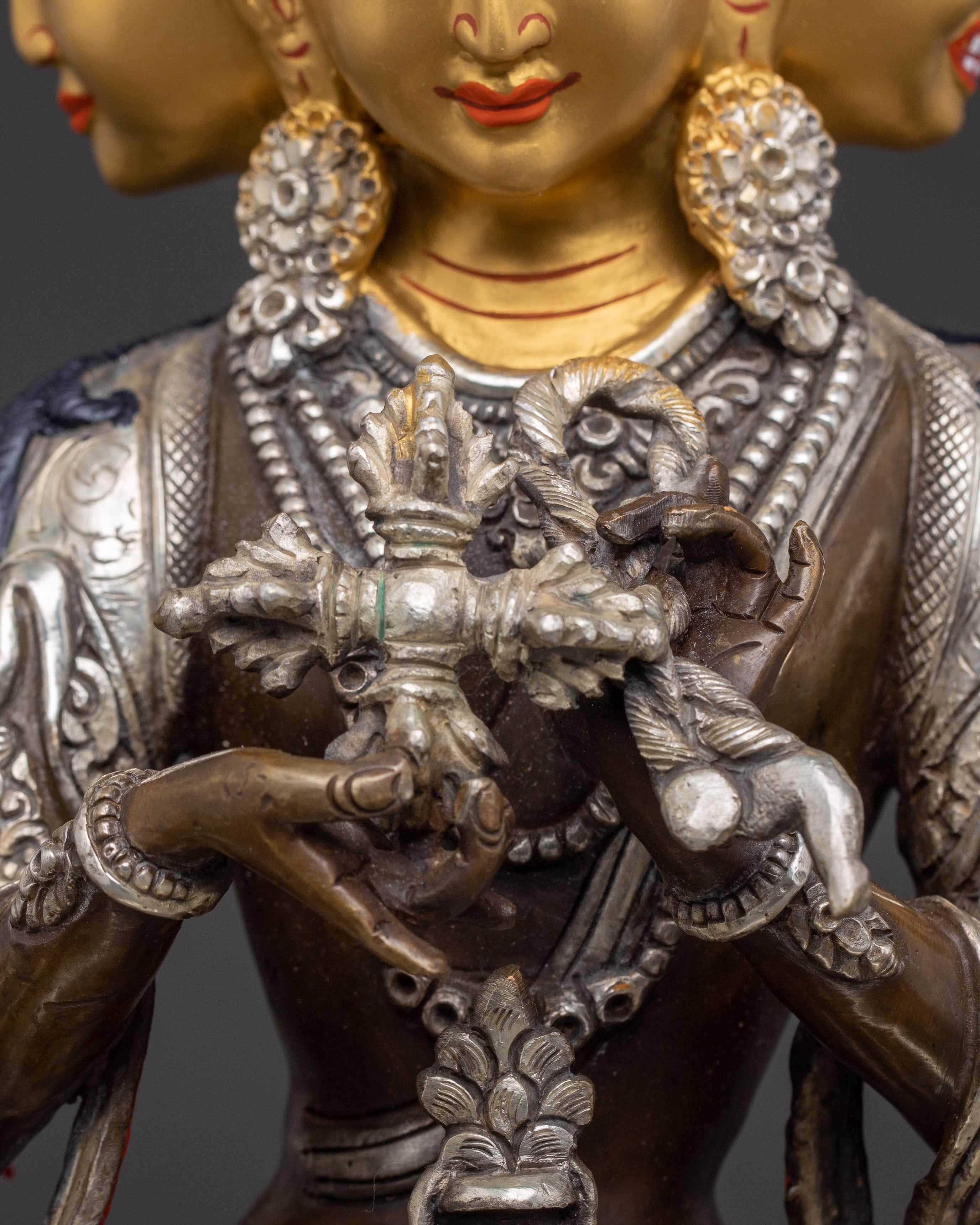 Traditional Namgyalma Oxidized Copper Body Statue