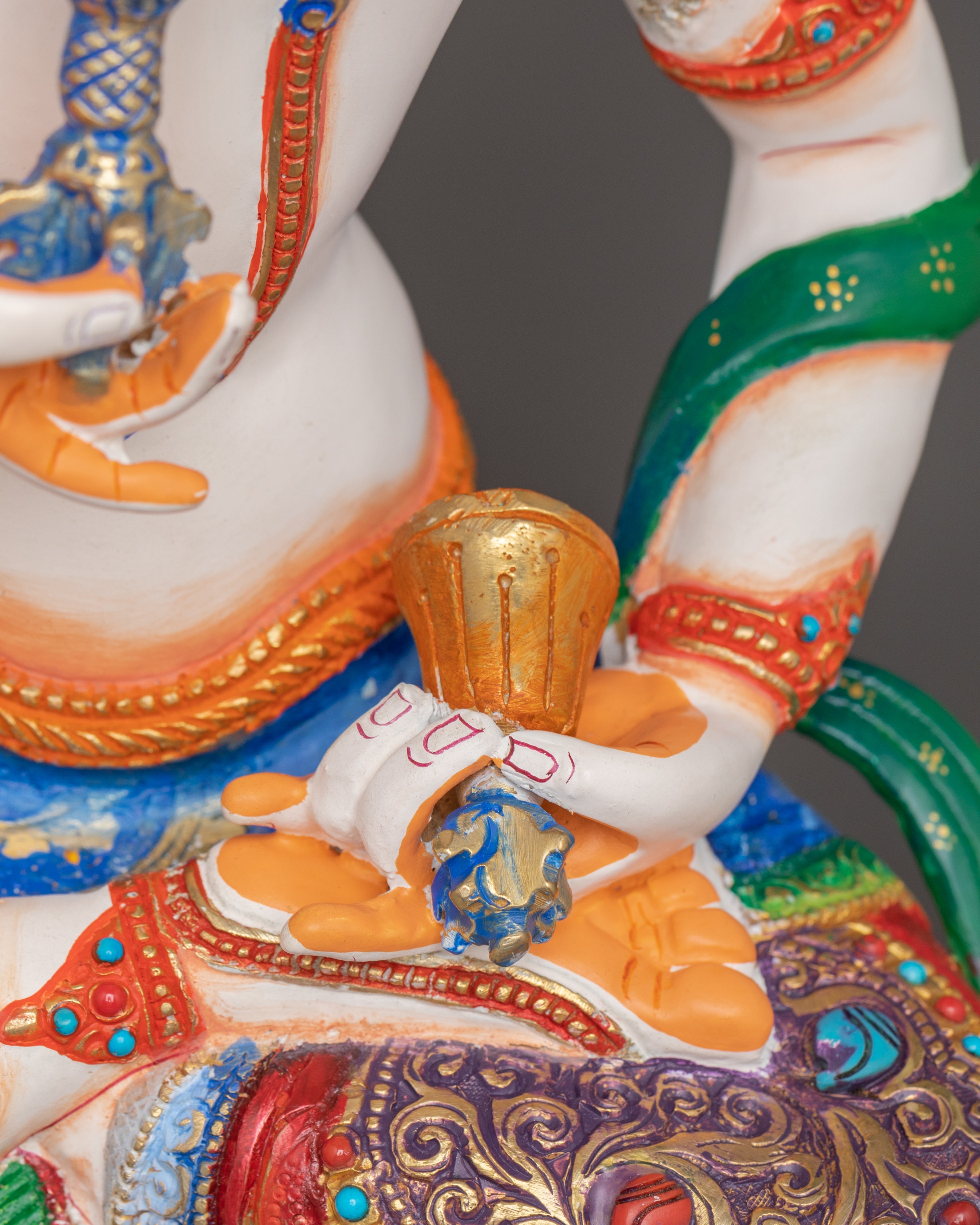 Sacred Vajrasattva Handcrafted Statue | Buddhist Purification Deity