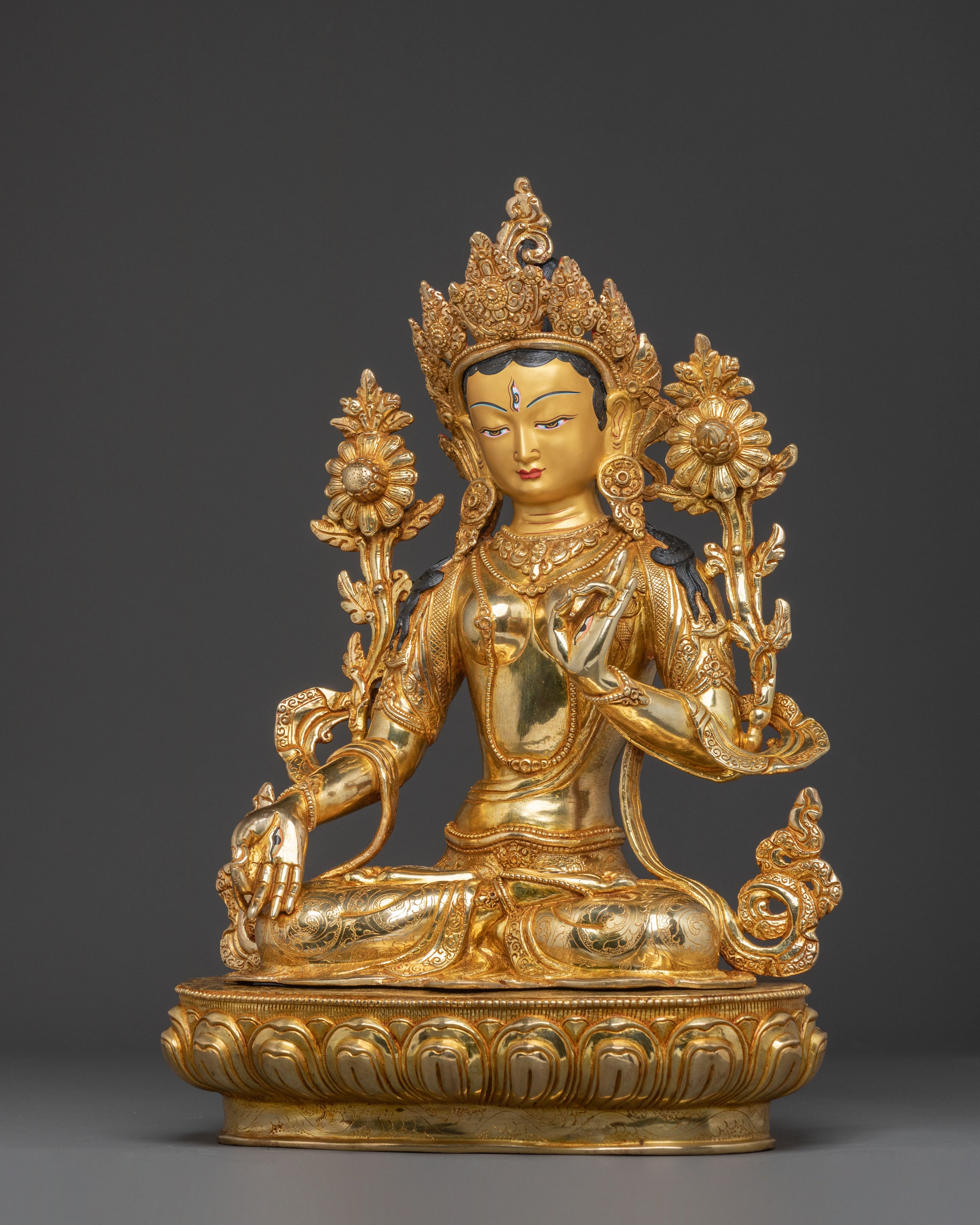 White Tara Statue Compassion Goddess | Altar Decor