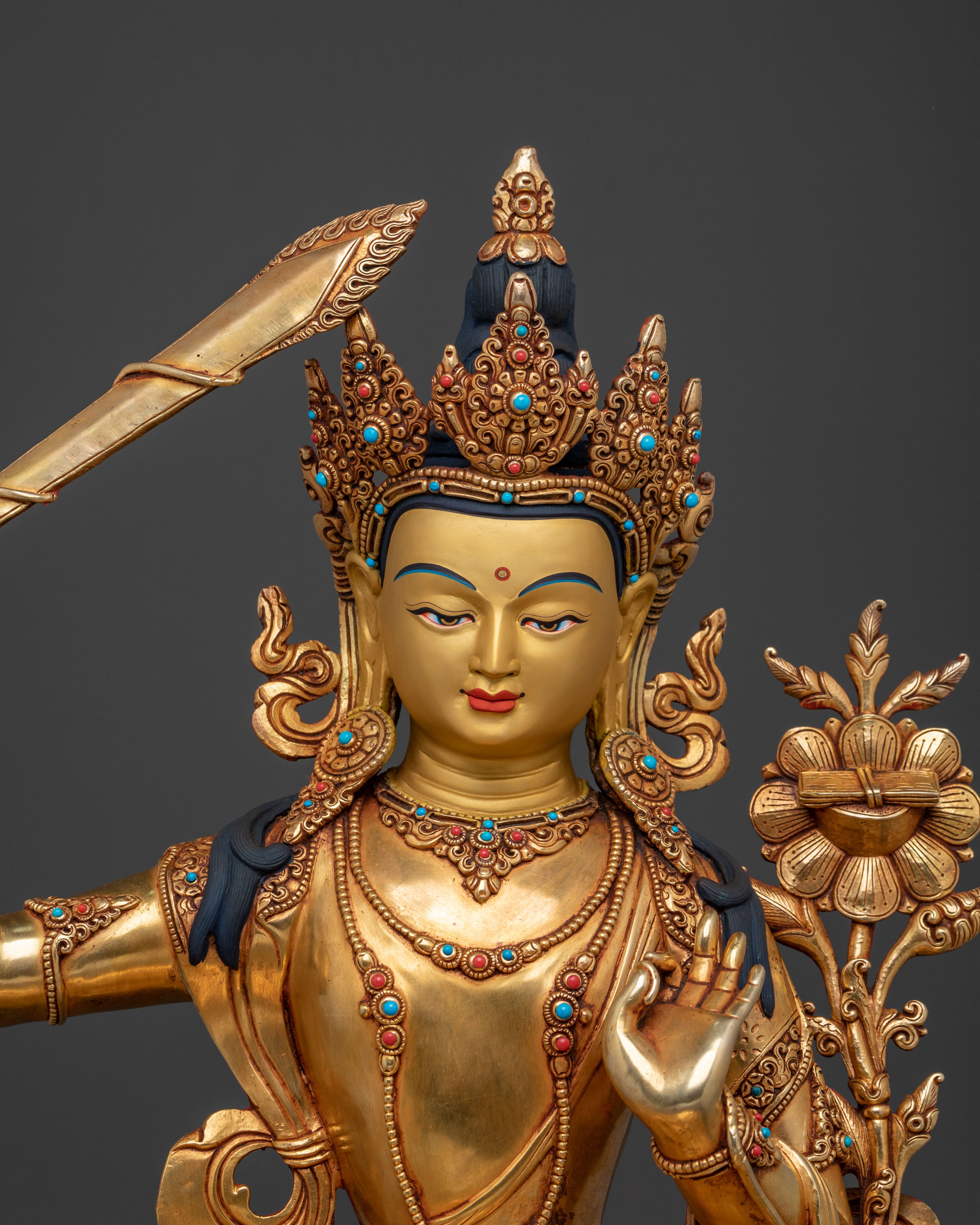 Manjushri Spiritual Statue | Flame of Wisdom