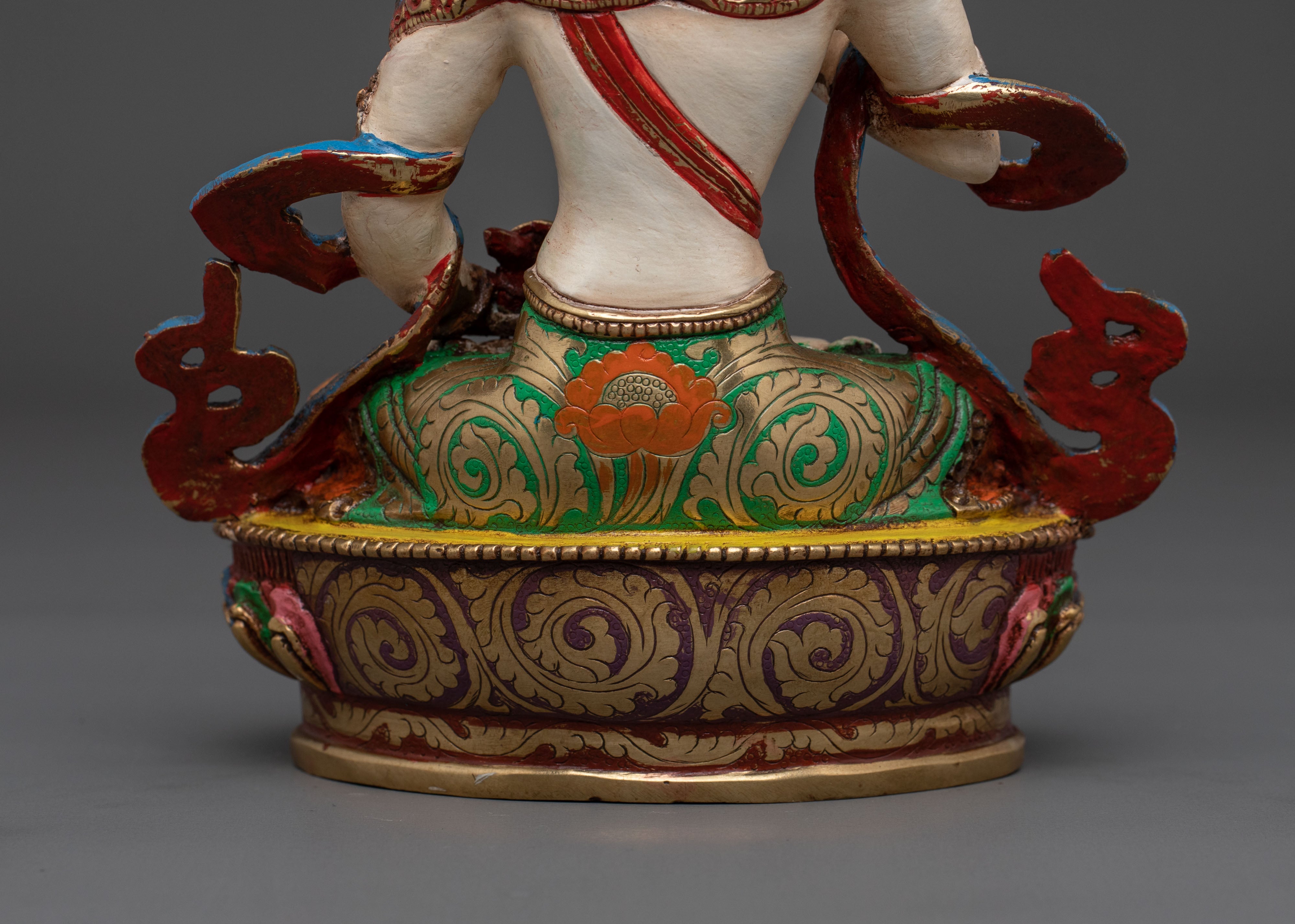 Handcrafted Sacred Vajrasattva Statue | Handmade Nepal Altar Decor