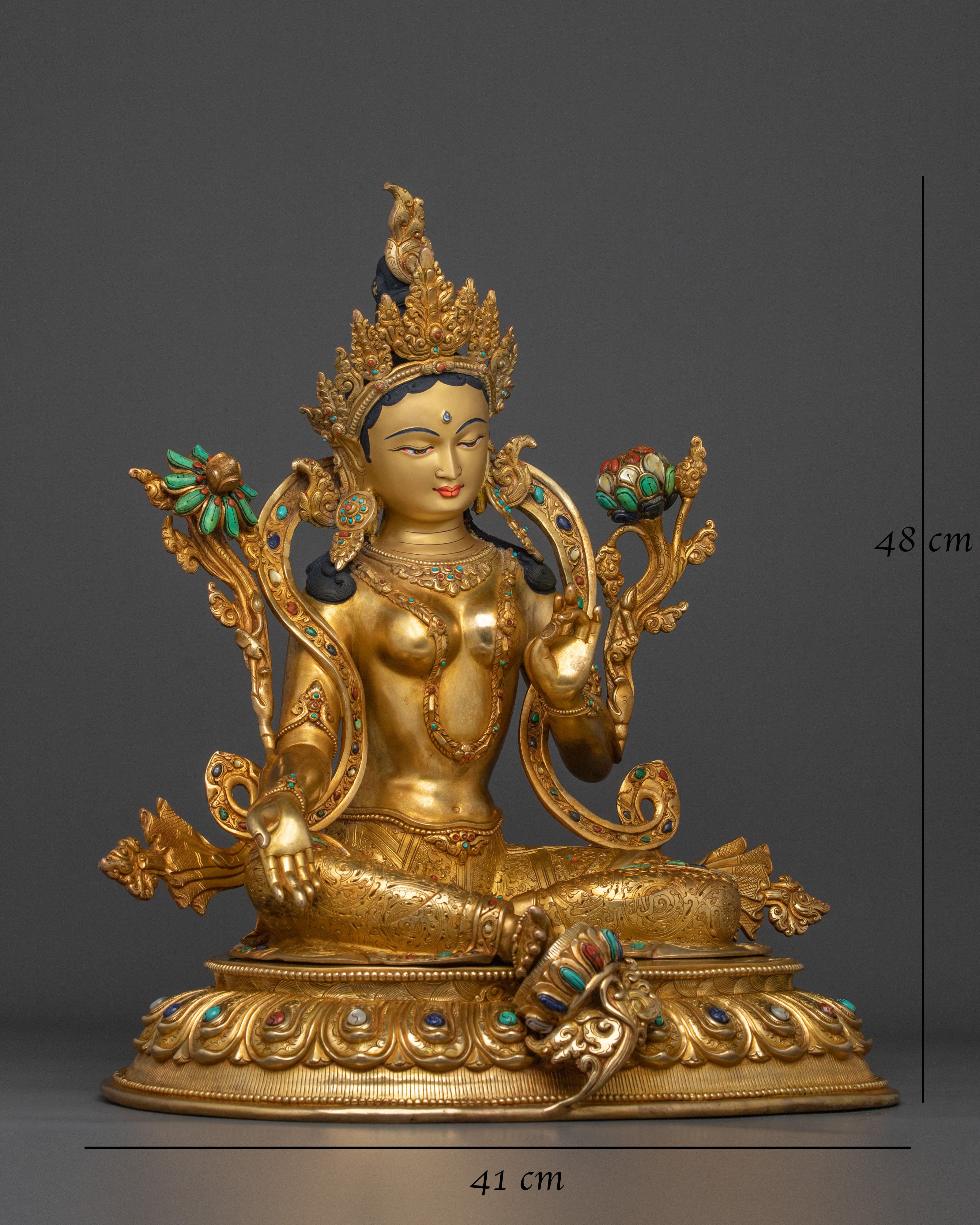 Sacred Goddess Green Tara Statue | Symbol of Compassion