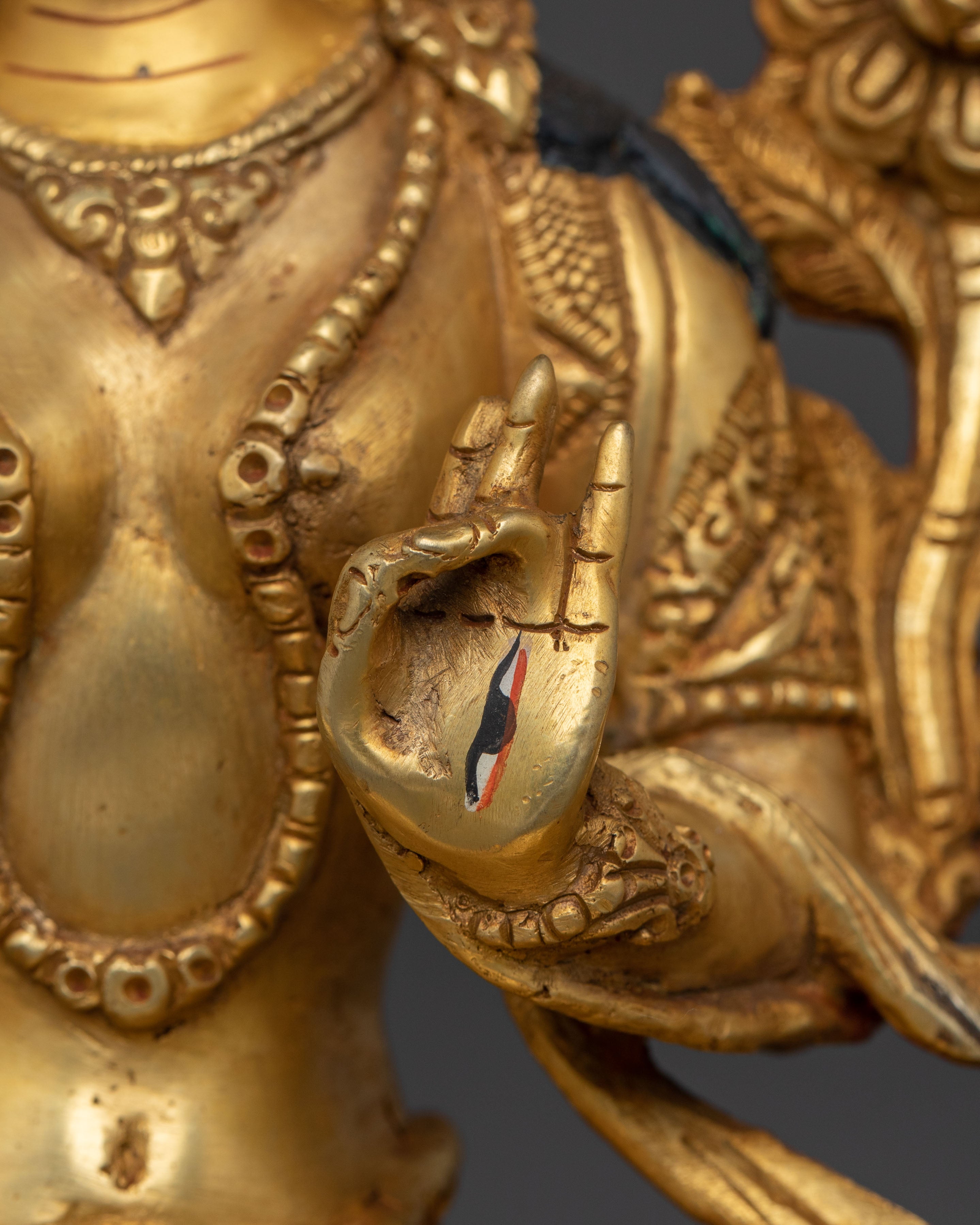 Handcrafted White Tara Statue | Tibetan Buddhist Goddess