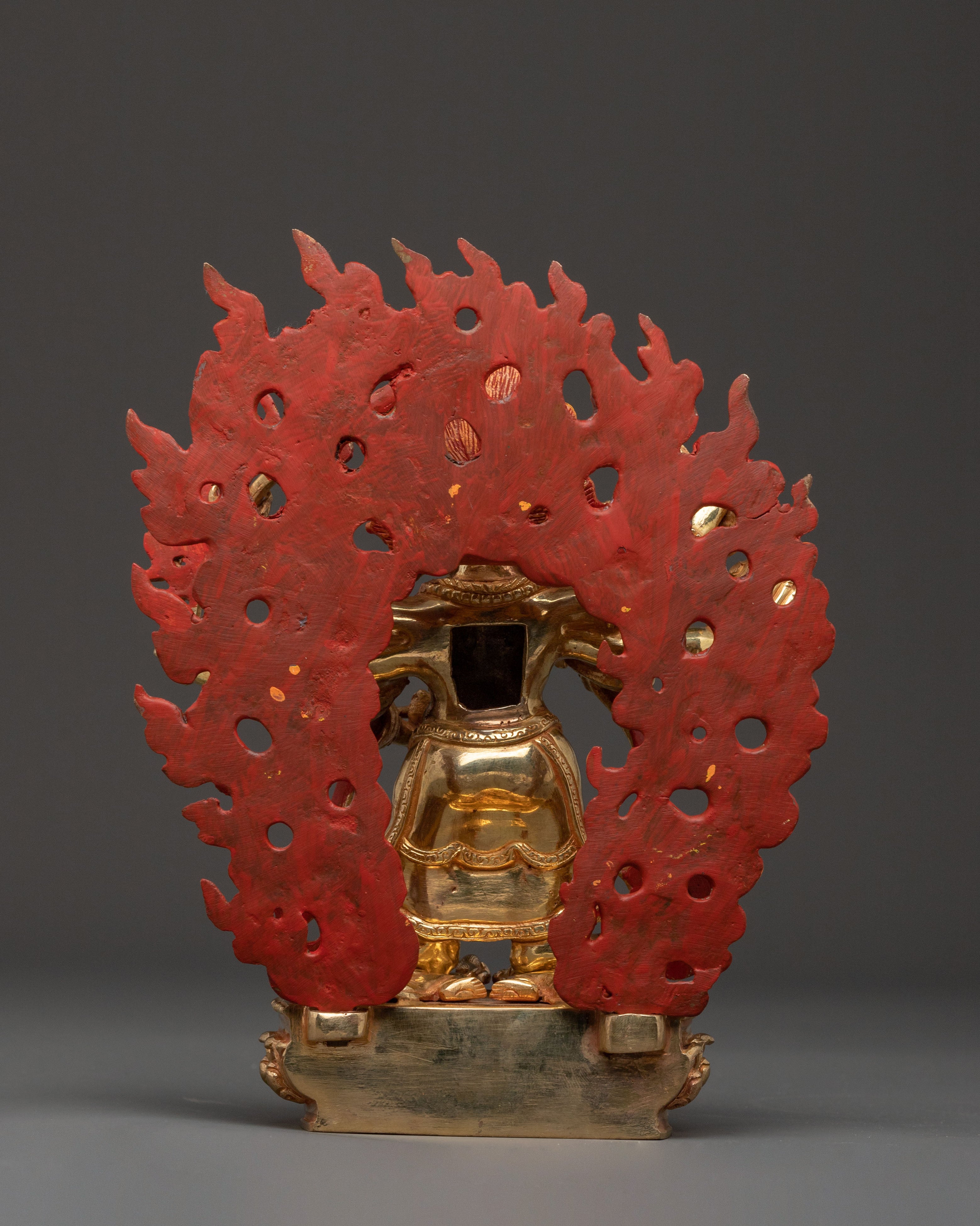 White Mahakala Protector Statue | Home Decor