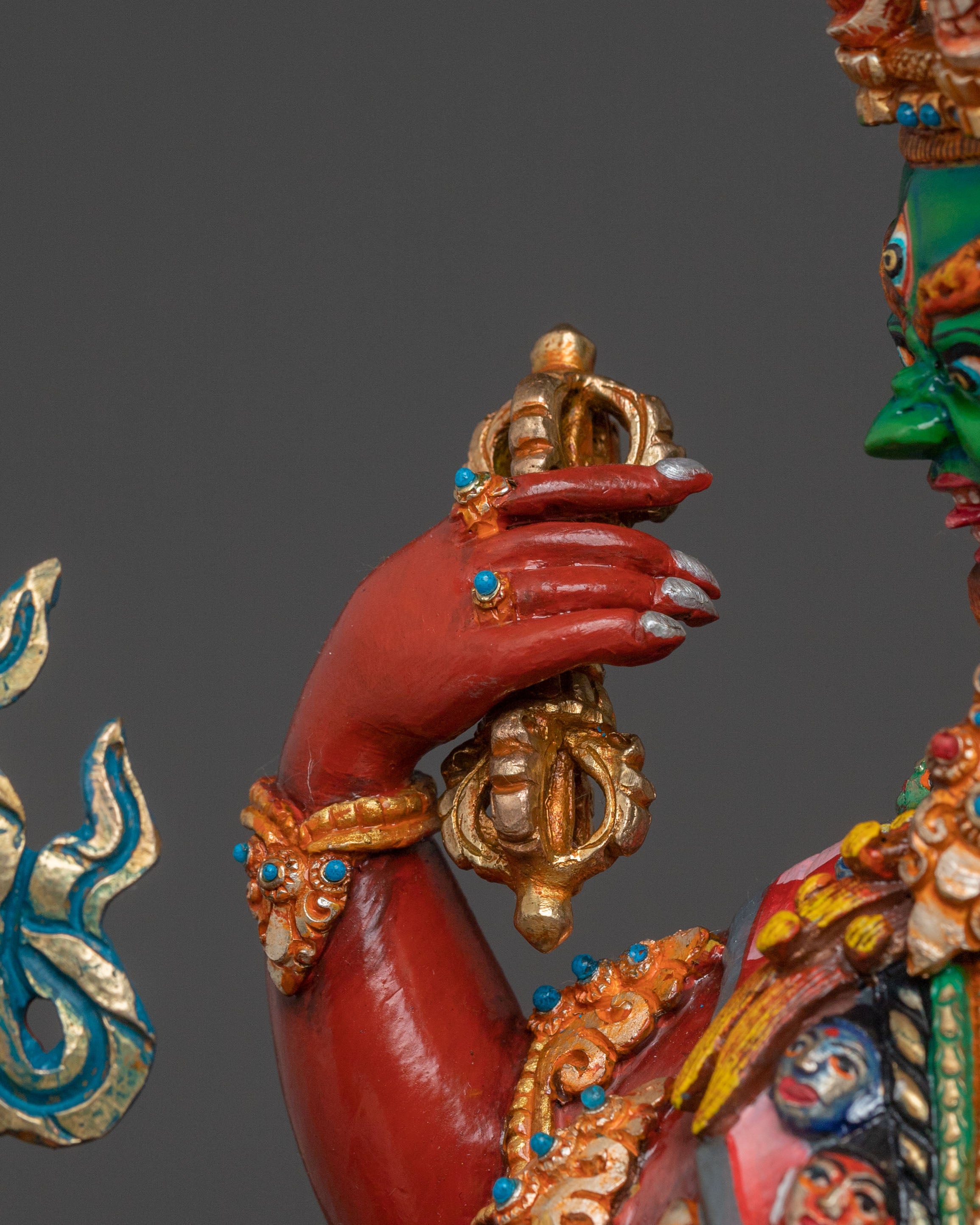 Hayagriva Meditation Figure | 24k Gold Gilded Protector Figrue