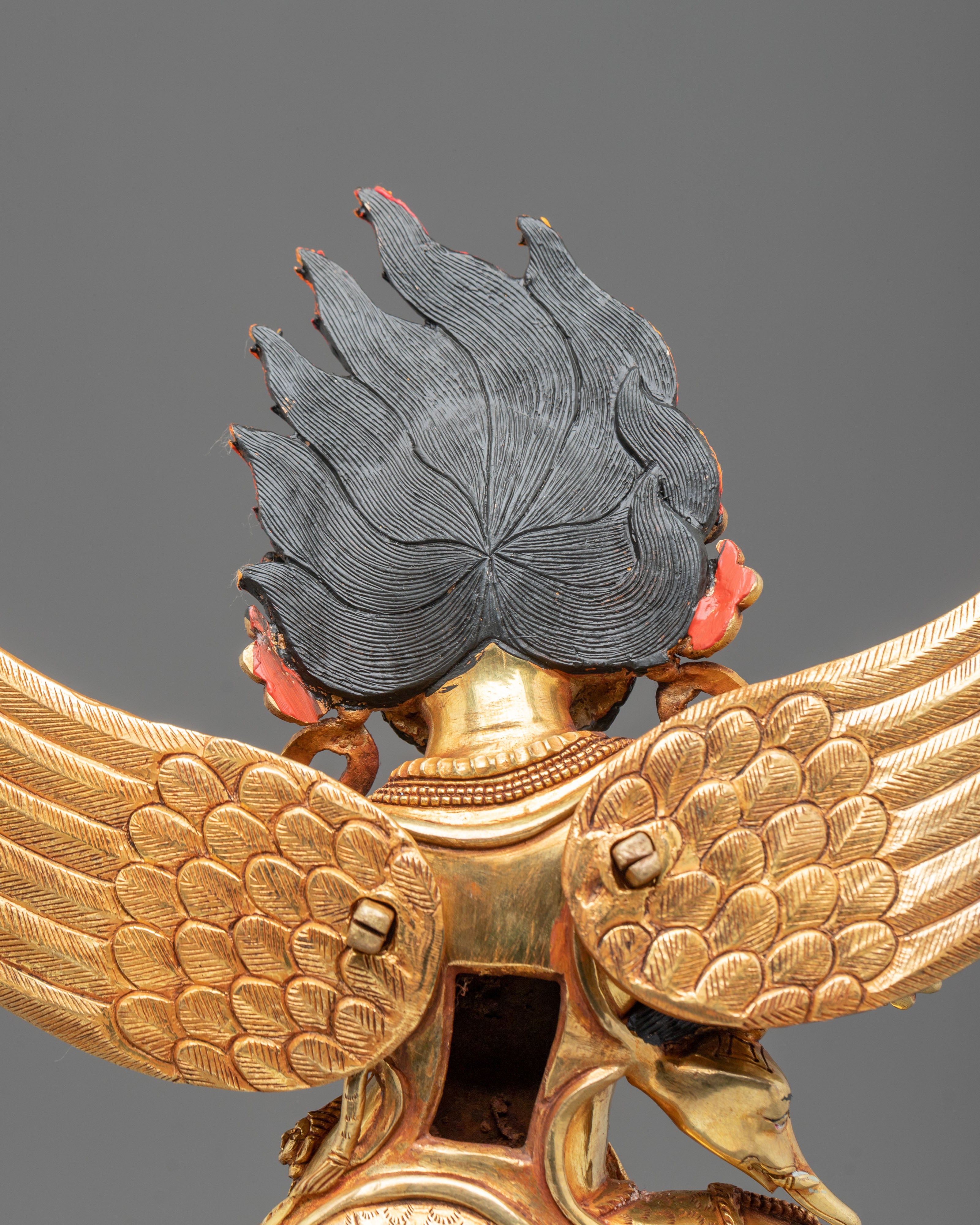 Garuda Spiritual Statue | Handcrafted 24K Gold Gilded Figurine