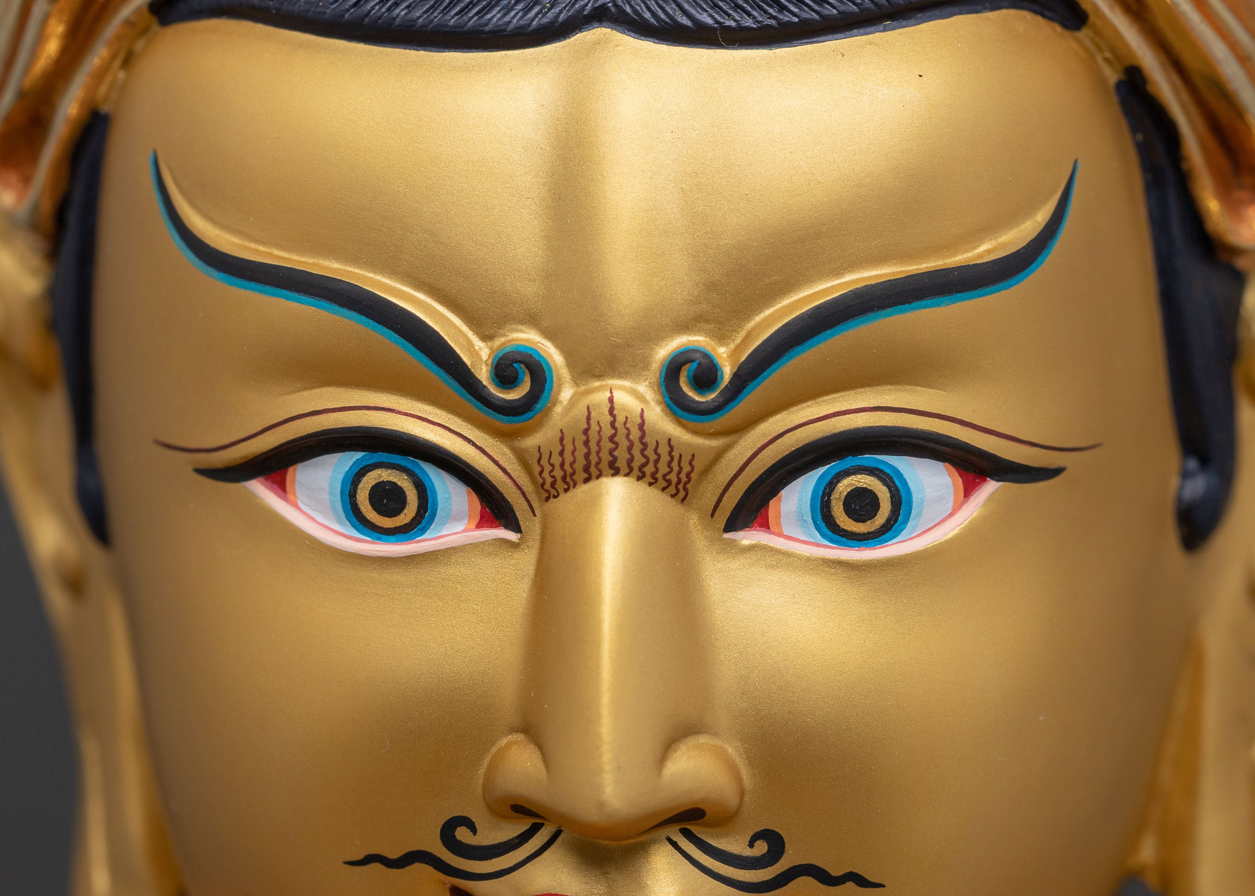 Guru Rinpoche Traditional Statue | Spiritual Altar Decor