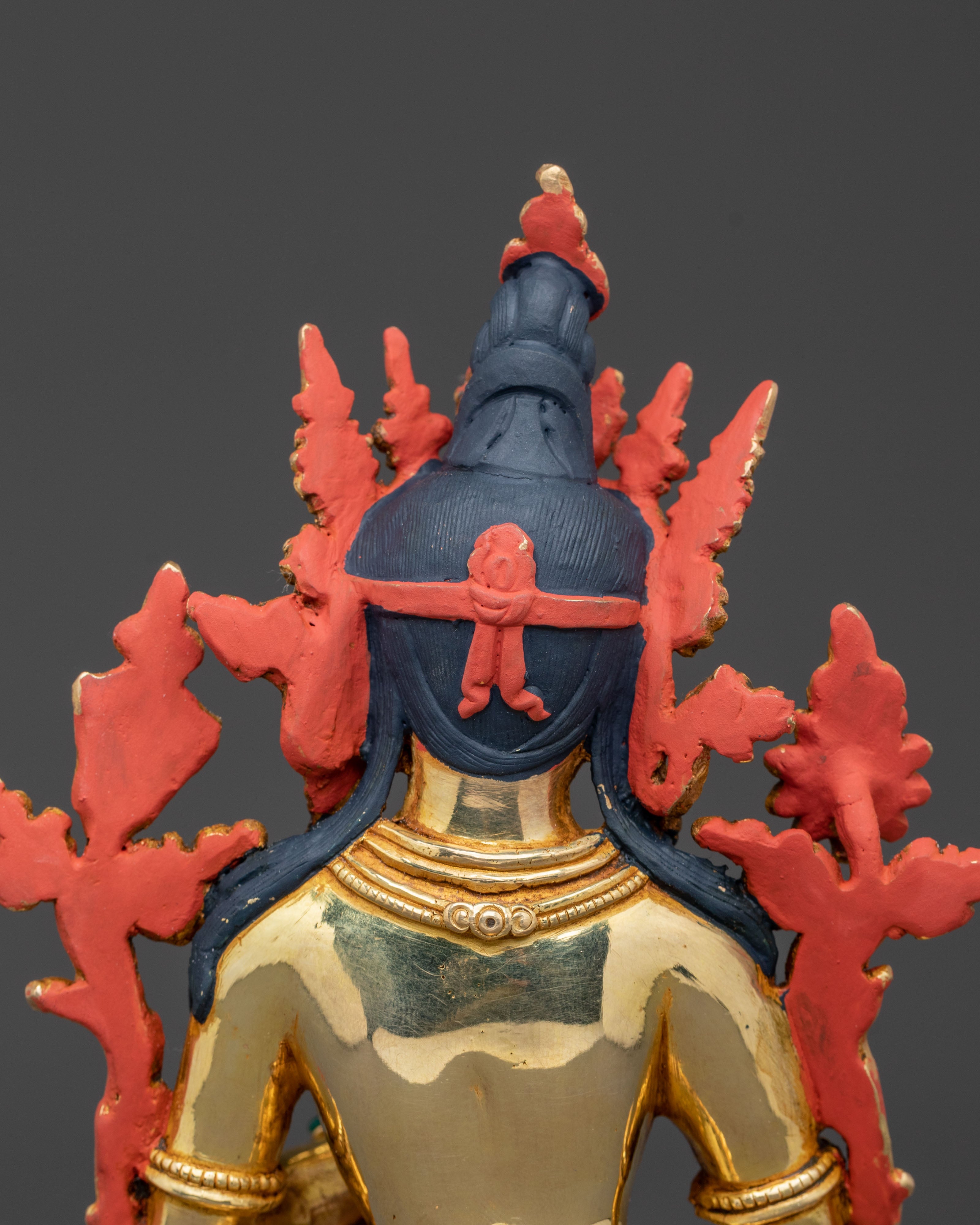 Spiritual Green Tara Compassion Statue | Gold Gilded Statue