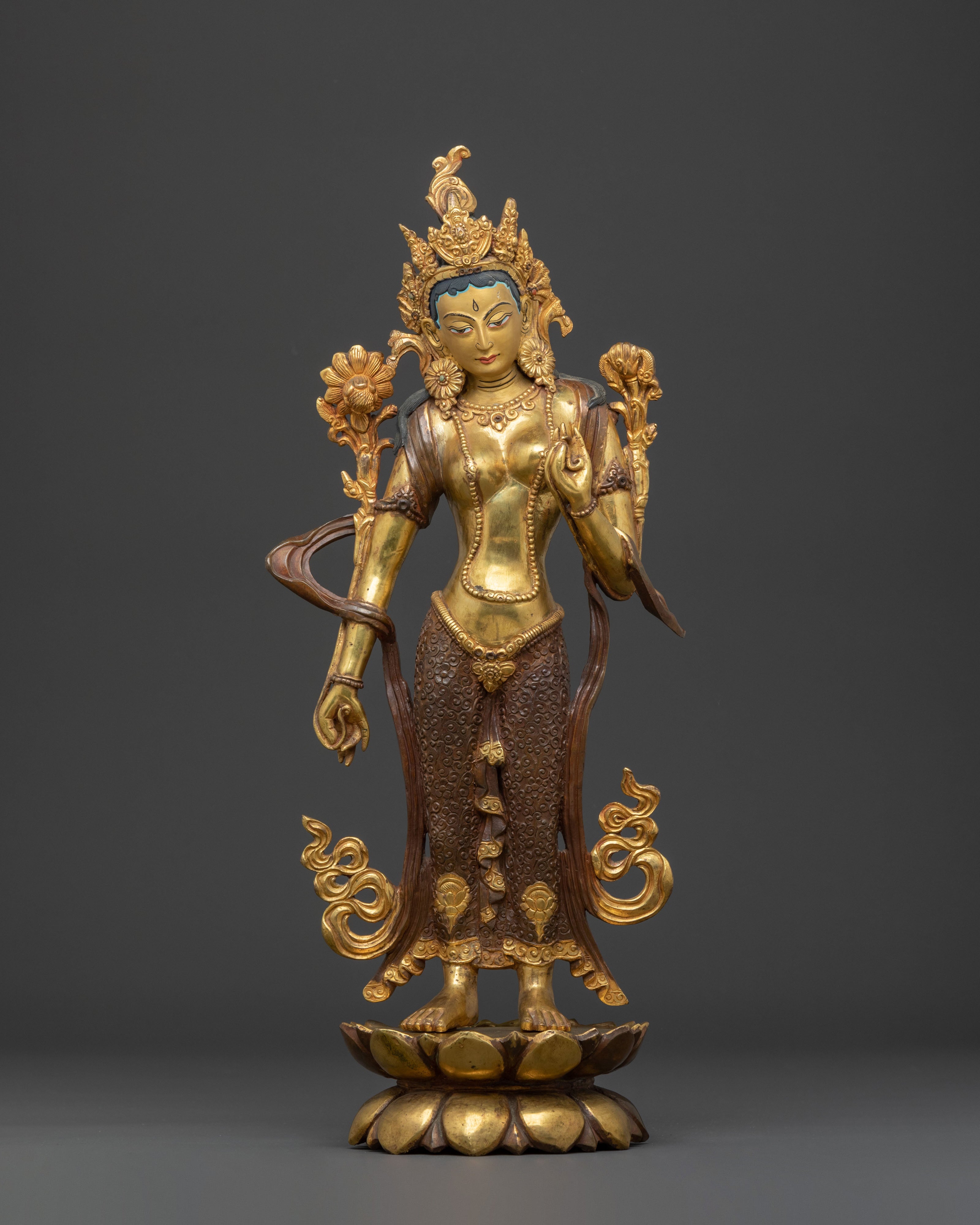 Standing Green Tara Statue