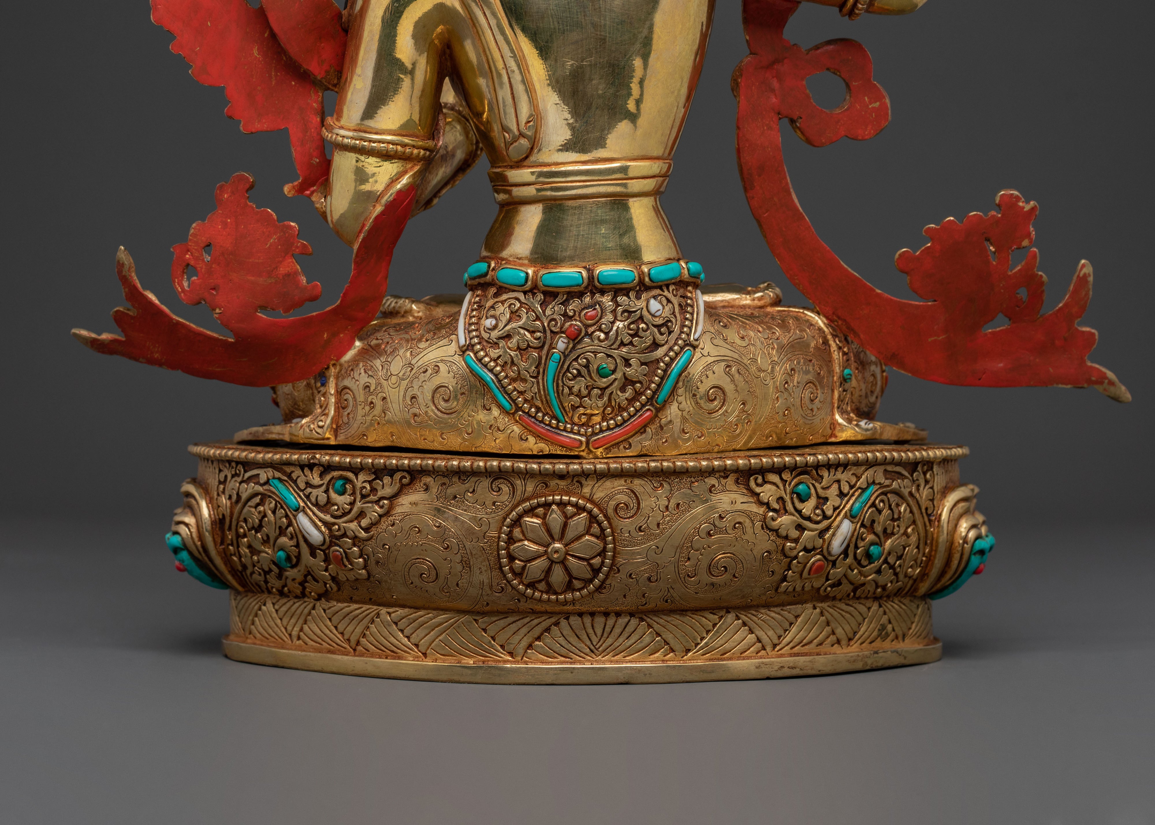 Manjushri Statue | Wisdom Figurine with Copper Body