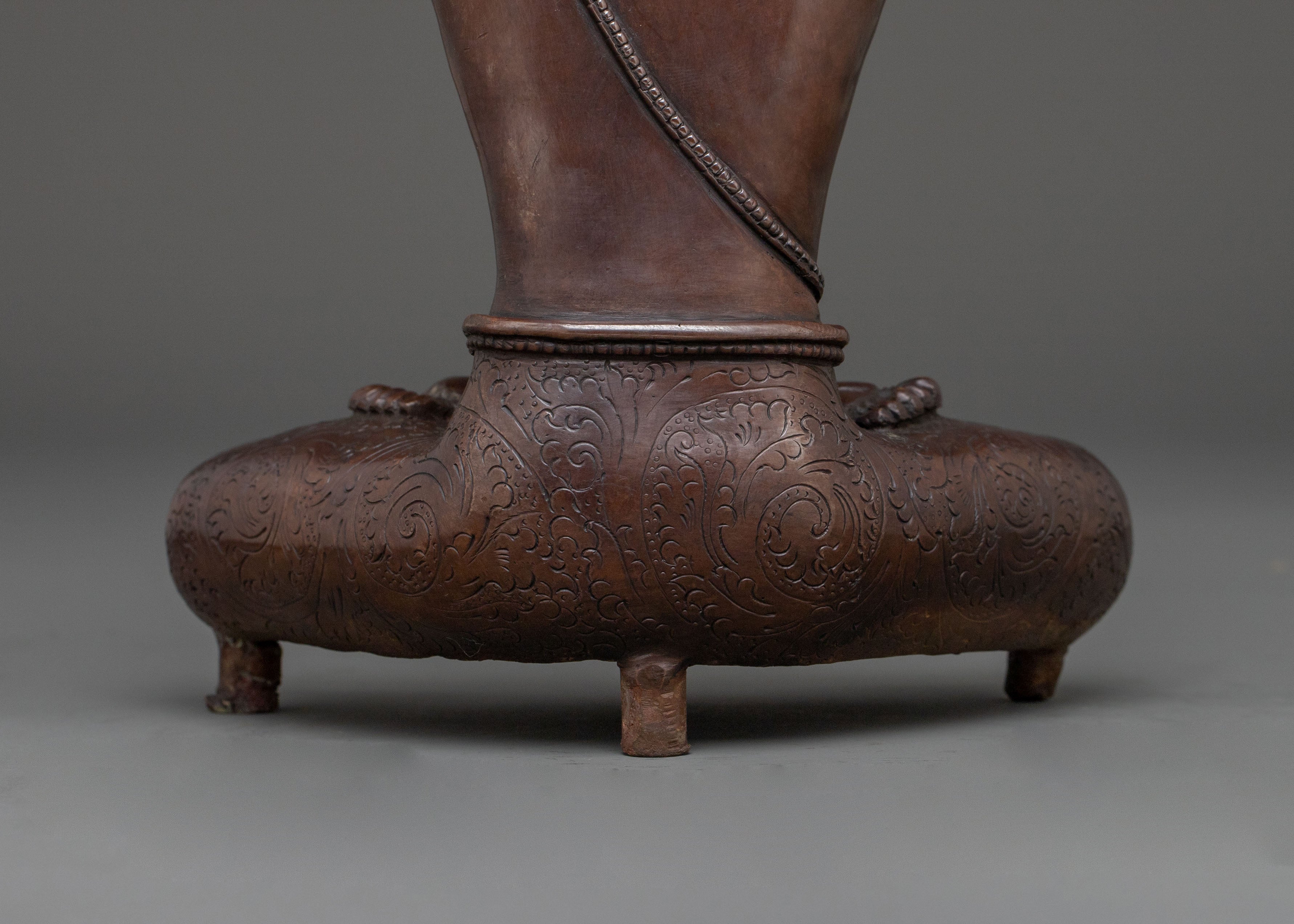 Indra Oxidized Copper Statue | Hindu Protector Deity