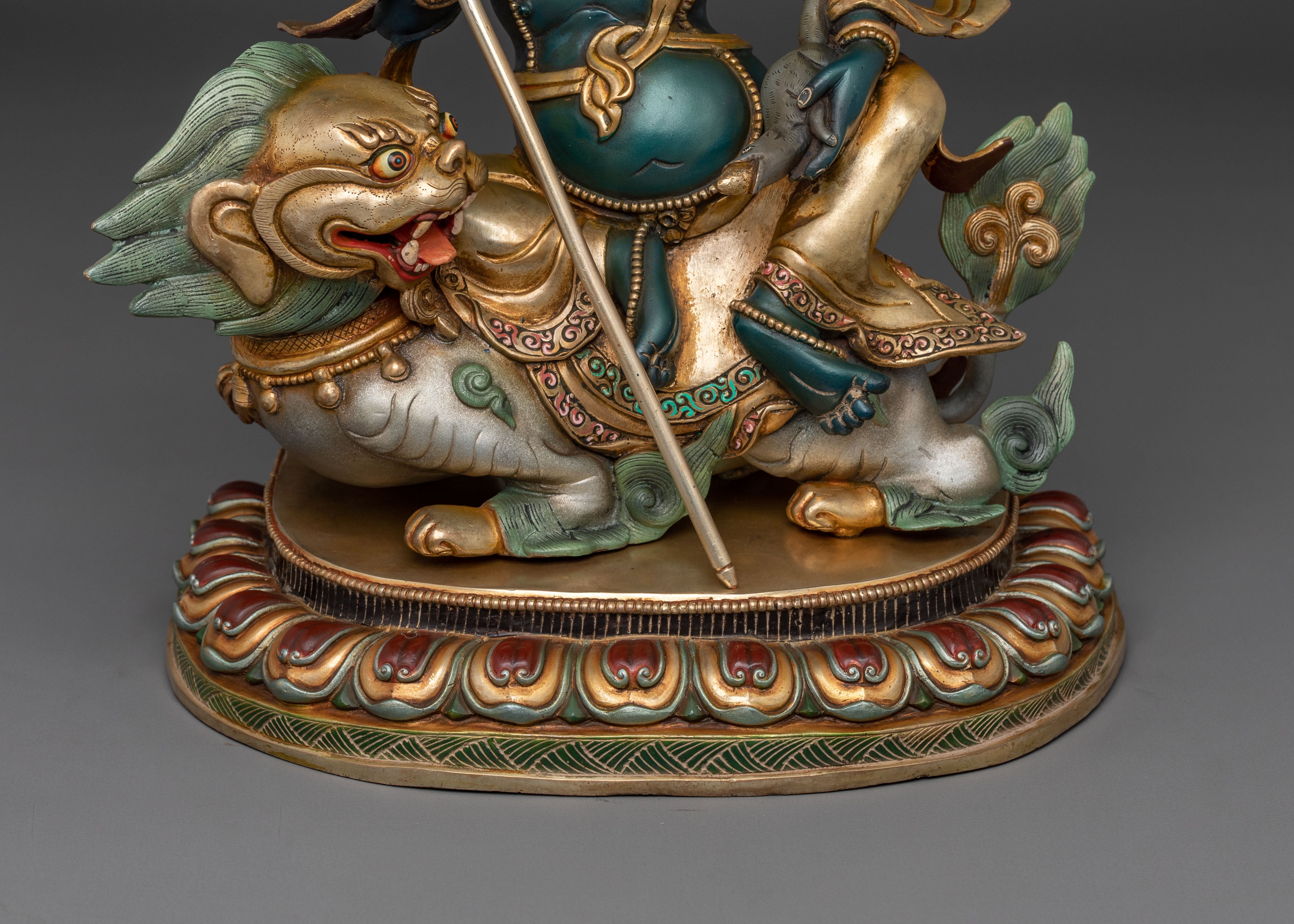 Sacred Namtoshe Wealth Deity Statue, Handcrafted in Nepal